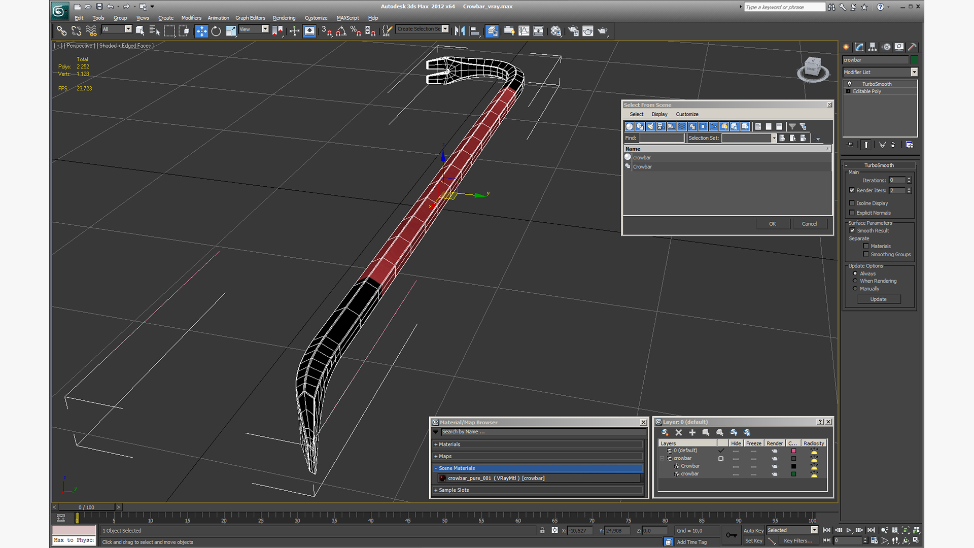 Crowbar 3D model