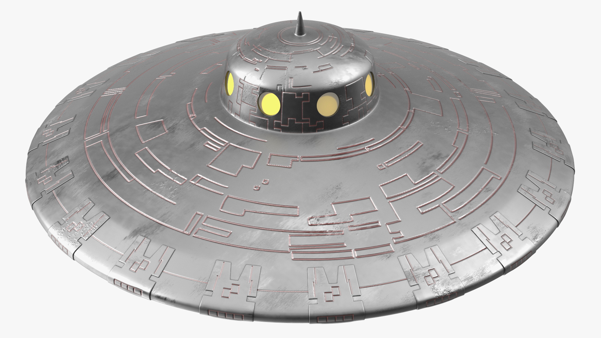 Dirt UFO Ship Stand 3D model