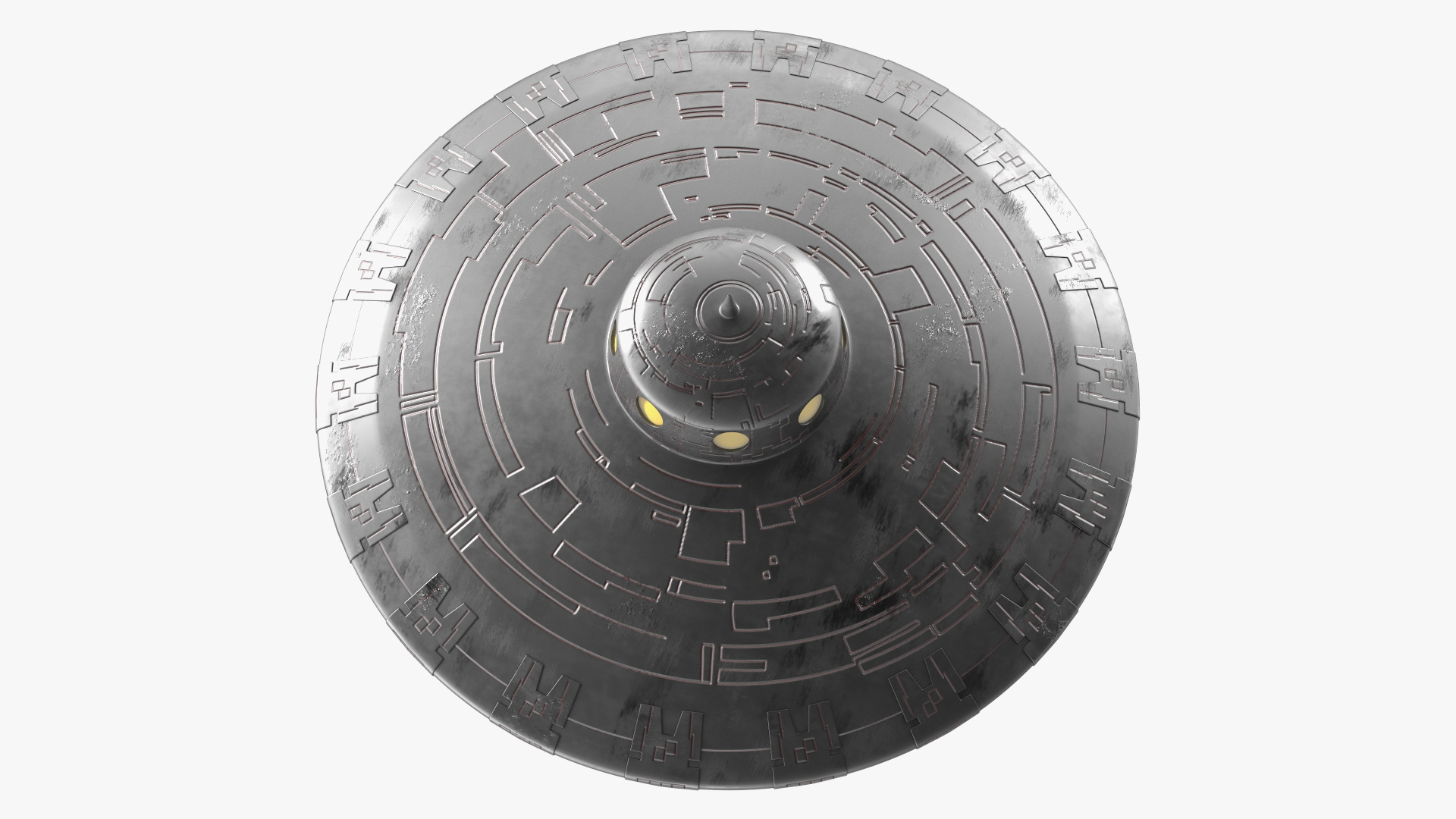 Dirt UFO Ship Stand 3D model