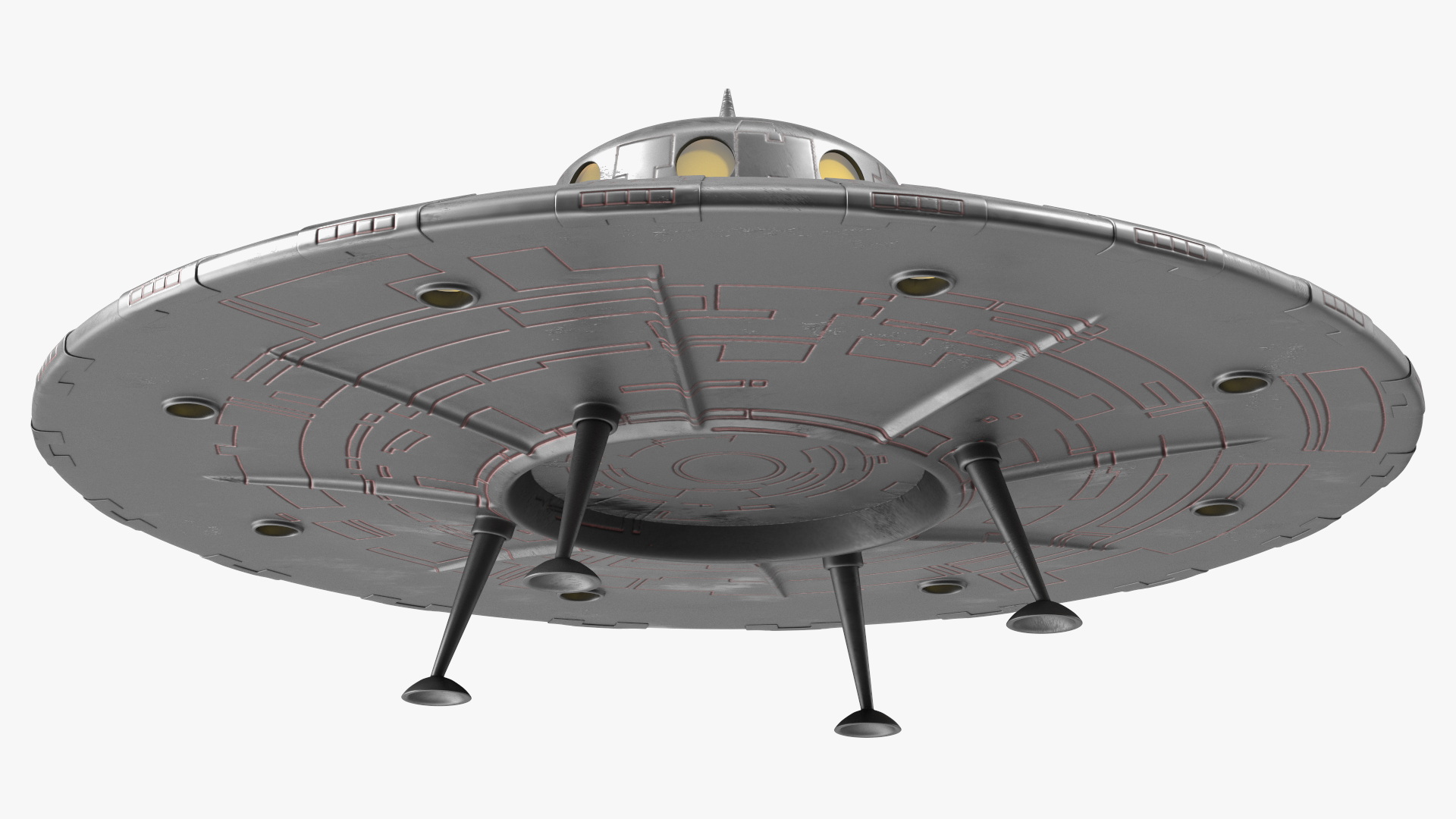 Dirt UFO Ship Stand 3D model