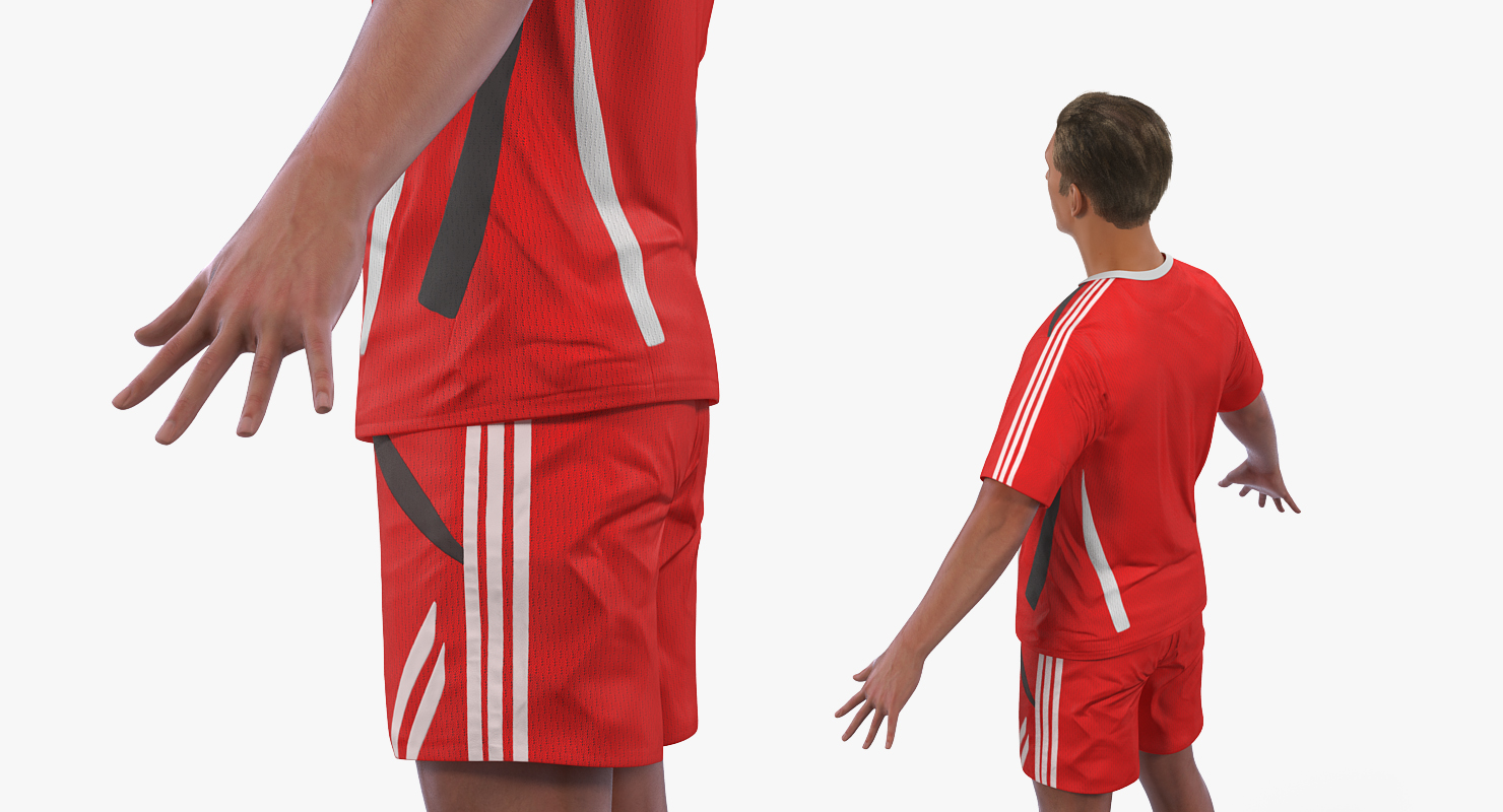 Soccer or Football Player Rigged 2 3D model