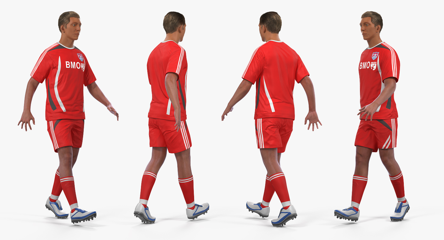 Soccer or Football Player Rigged 2 3D model