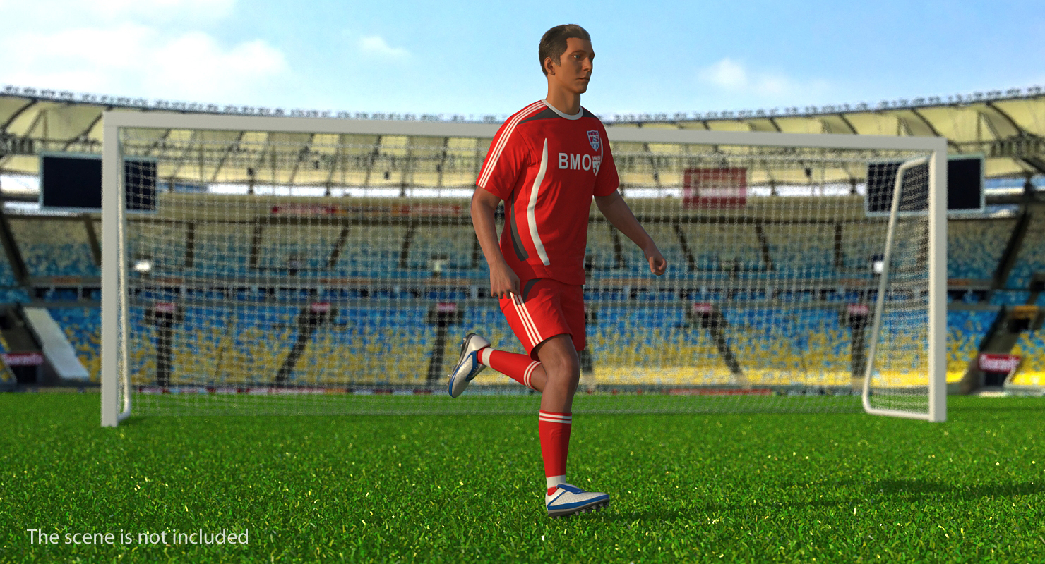Soccer or Football Player Rigged 2 3D model