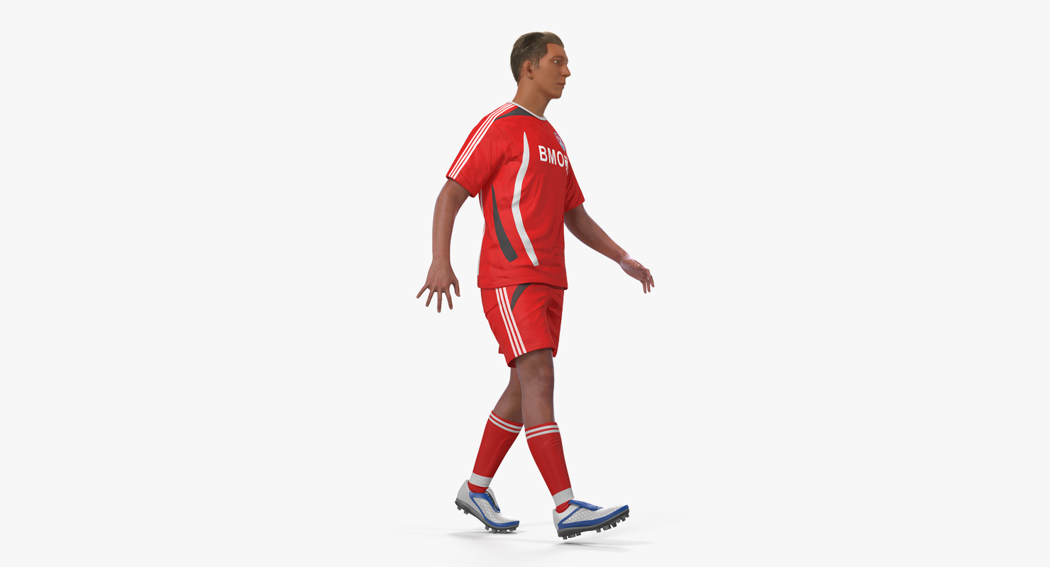 Soccer or Football Player Rigged 2 3D model