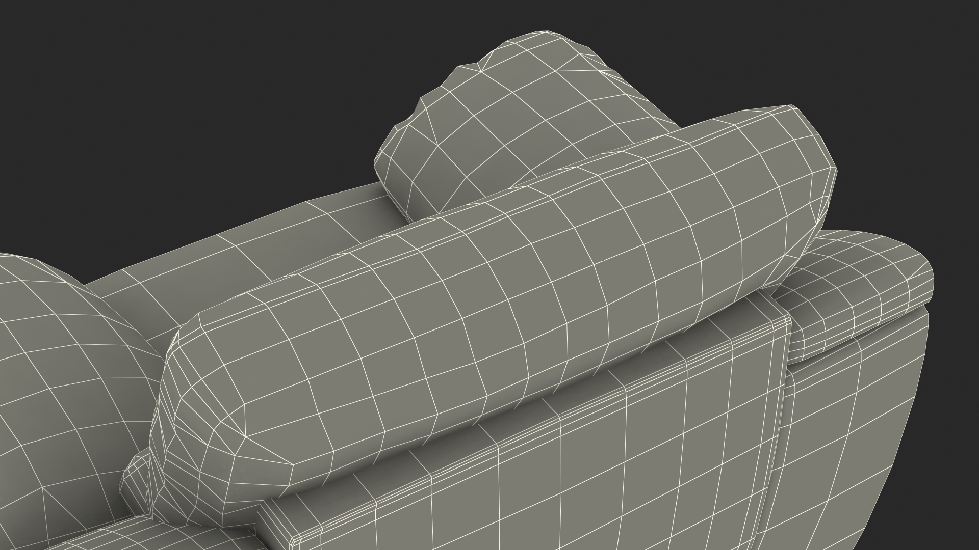 Black Leather Chair 3D model
