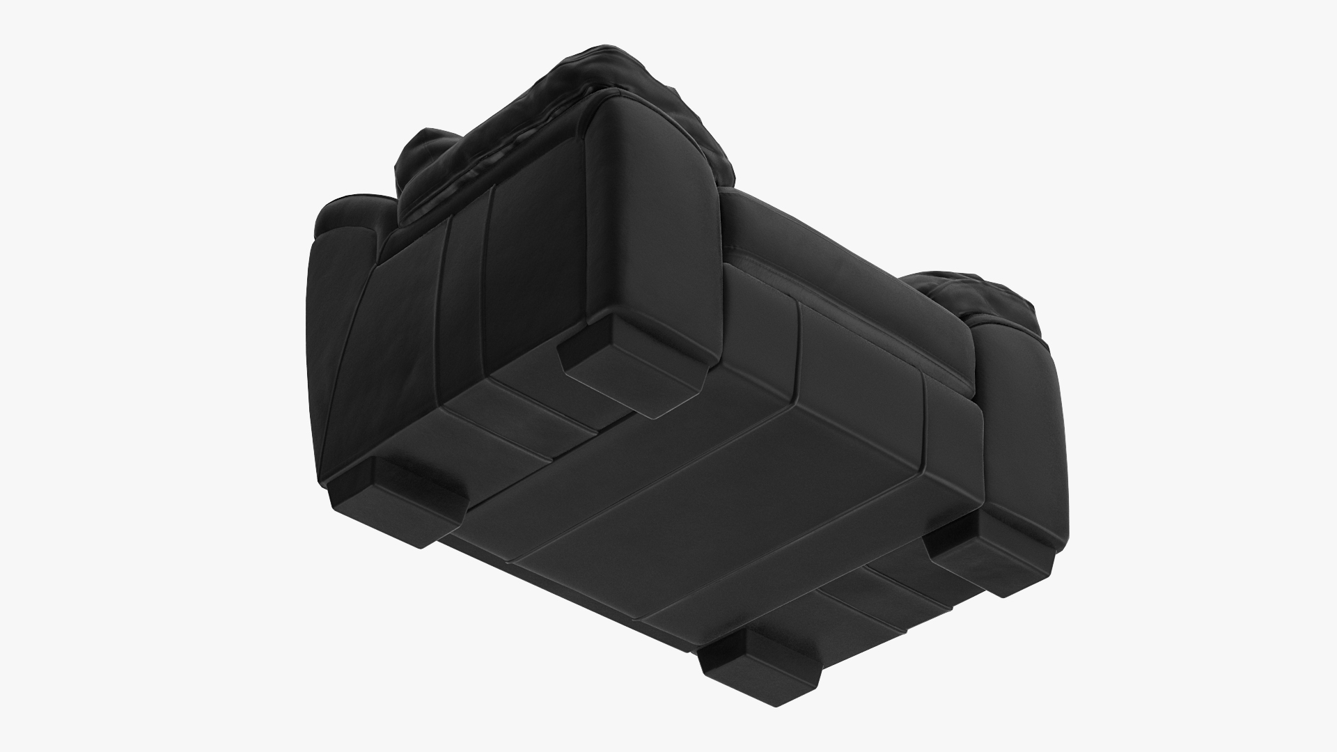 Black Leather Chair 3D model