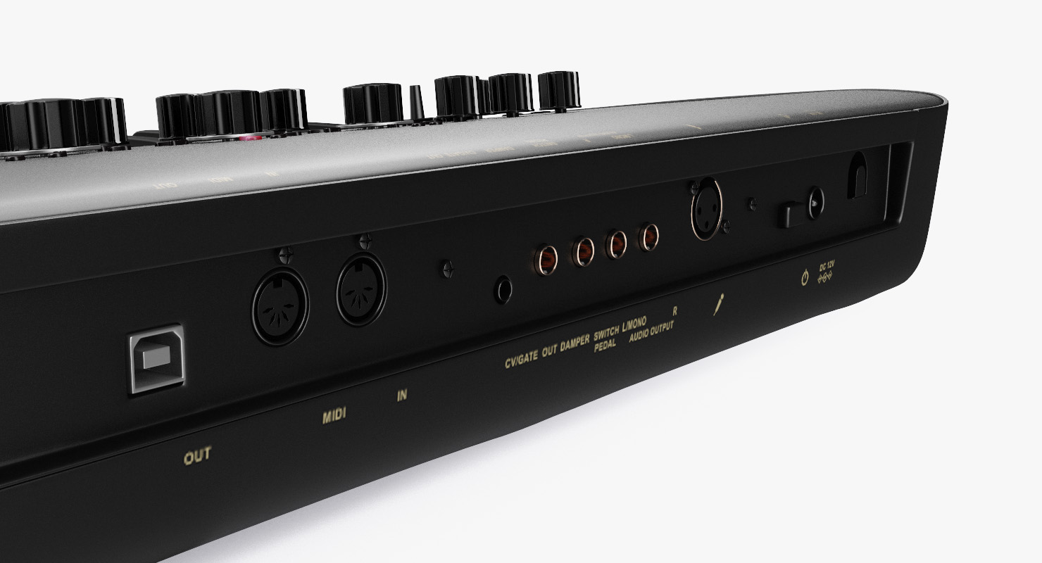 3D Korg KingKORG Synthesizer Black