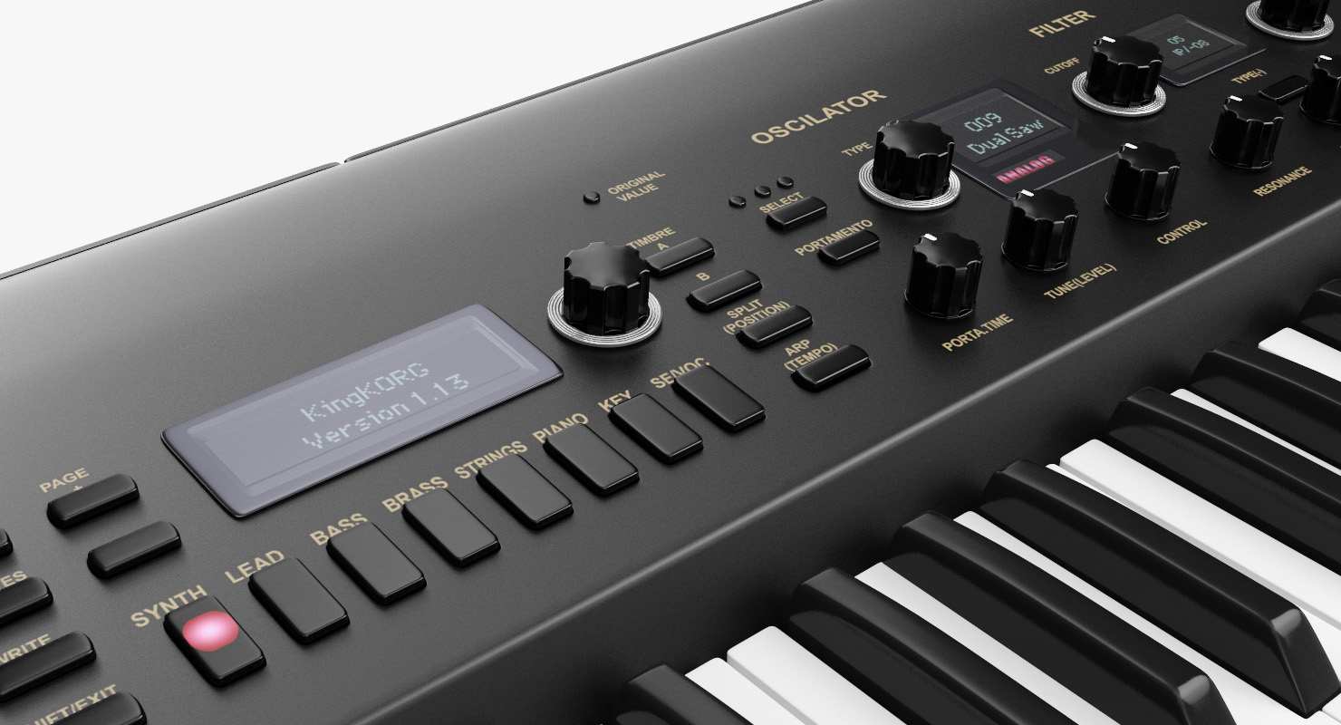 3D Korg KingKORG Synthesizer Black