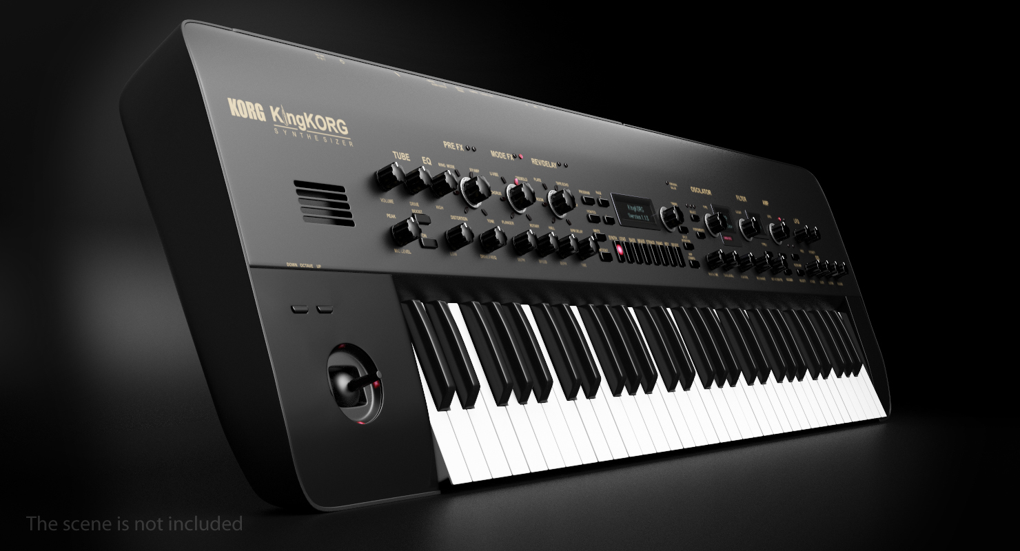 3D Korg KingKORG Synthesizer Black