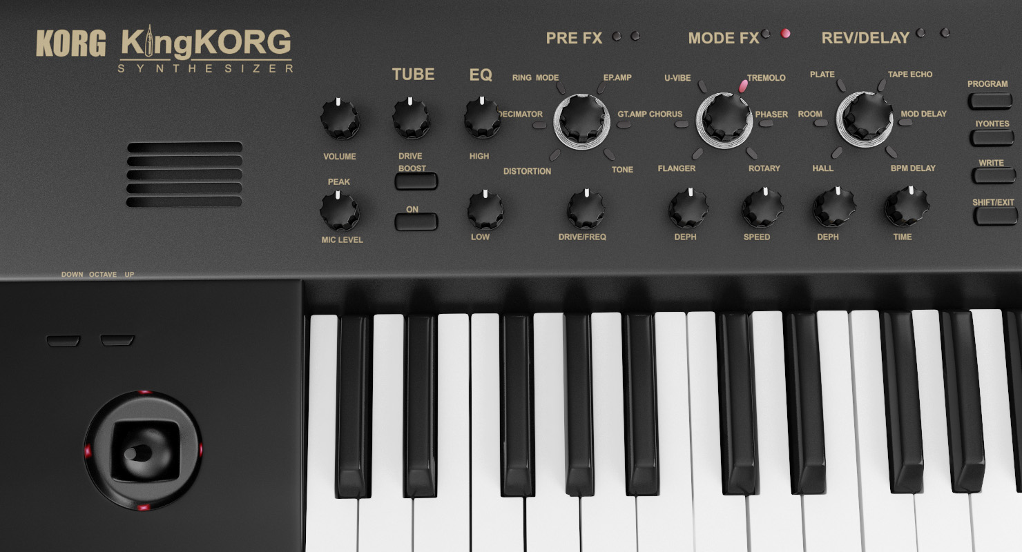 3D Korg KingKORG Synthesizer Black