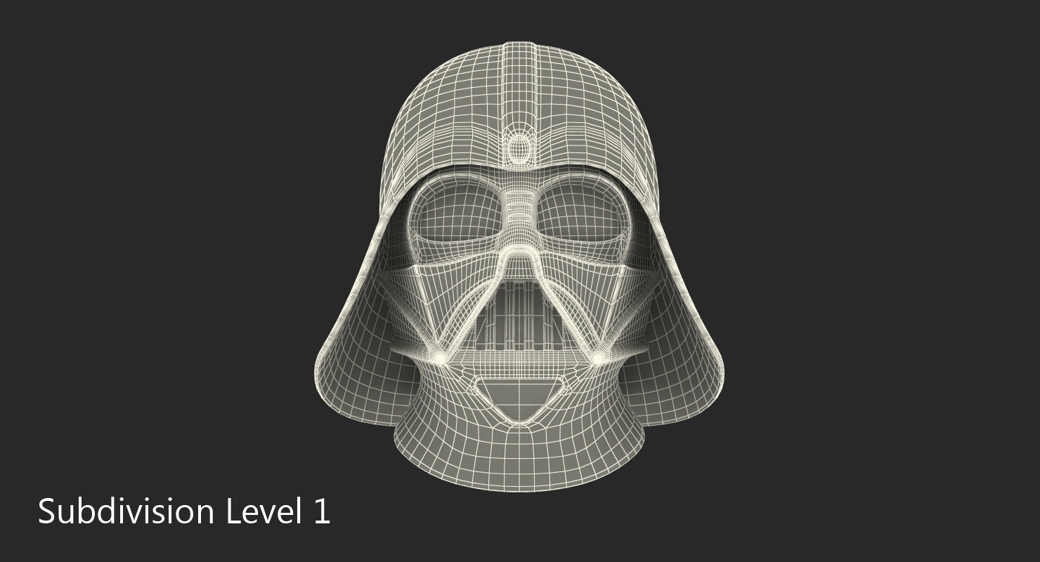 3D Darth Vader Helmet model