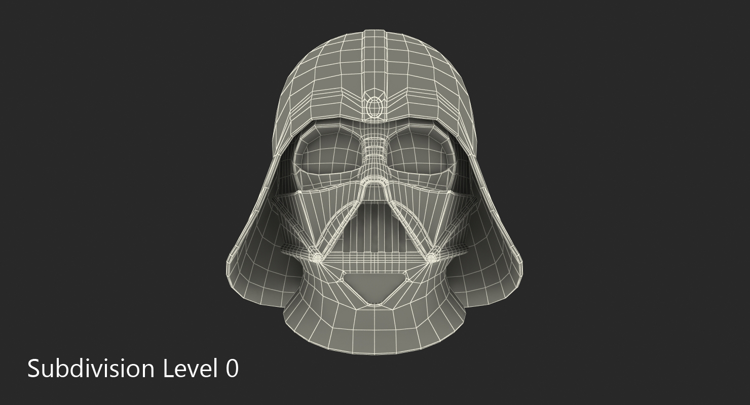 3D Darth Vader Helmet model