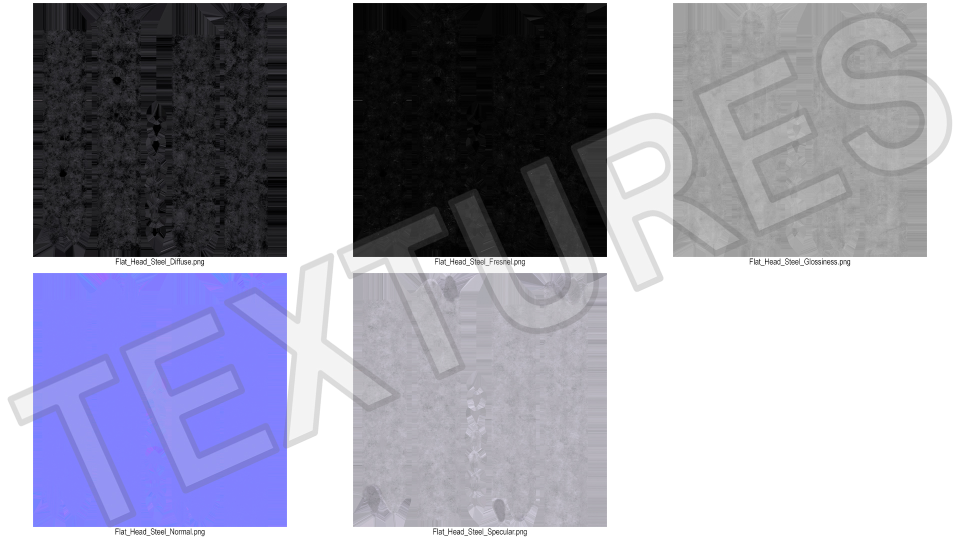 Pile of U-type Flat Head Nails Double Barbed 3D model