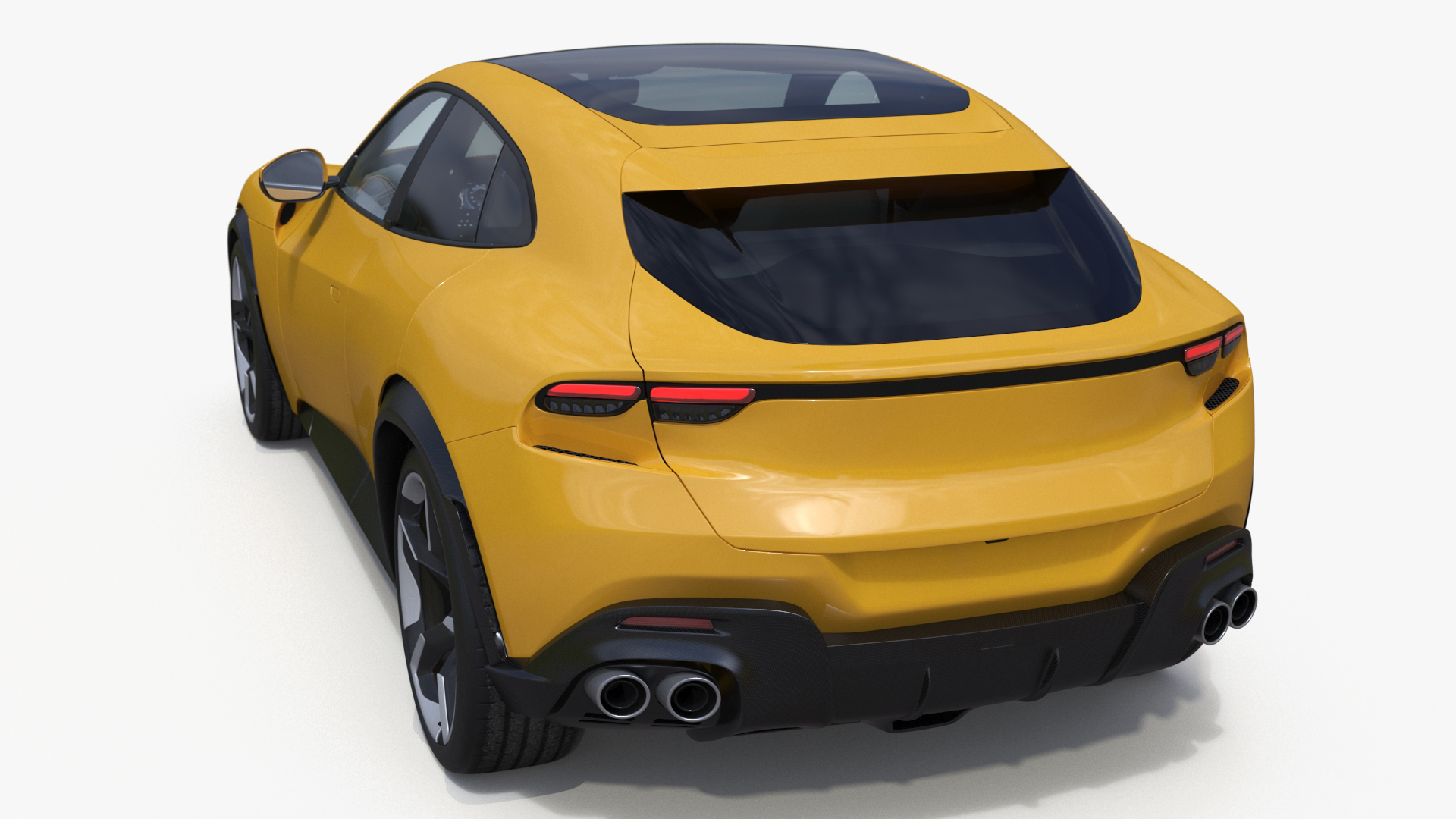 3D model Extreme Crossover Sports Car Yellow