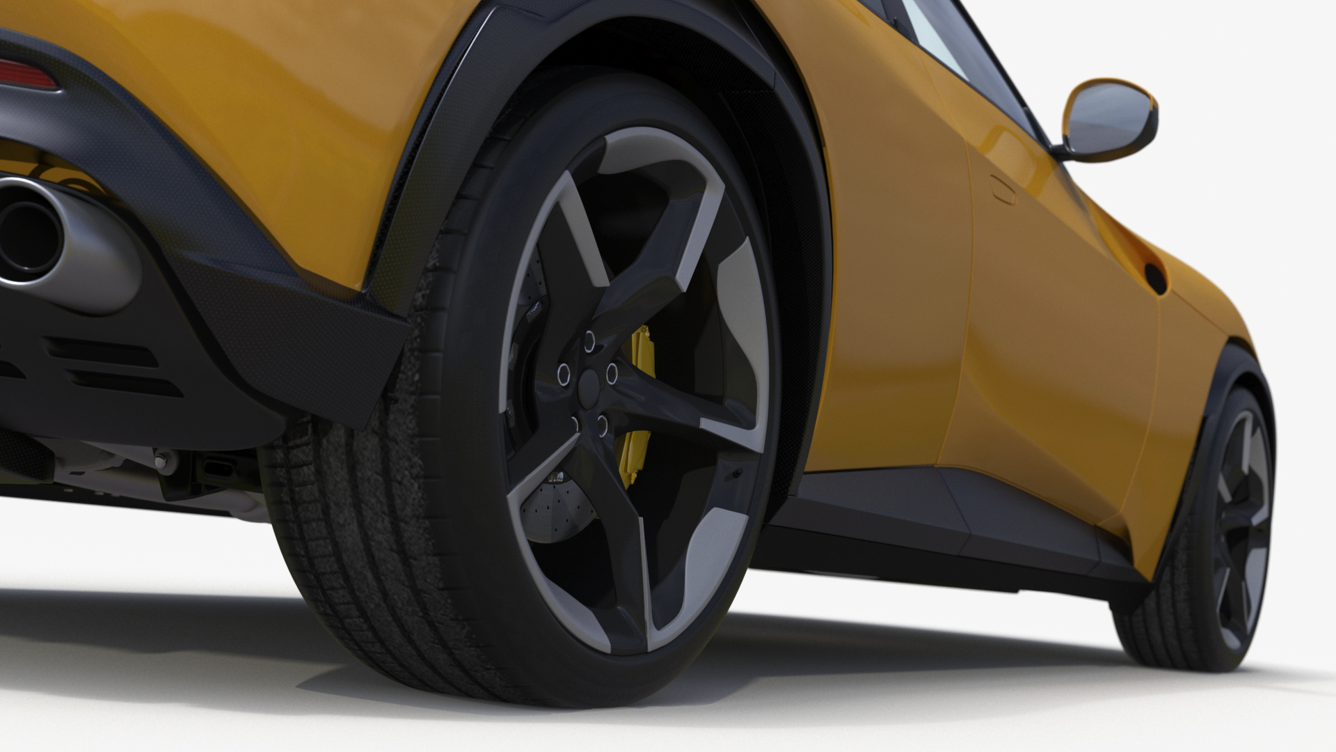 3D model Extreme Crossover Sports Car Yellow