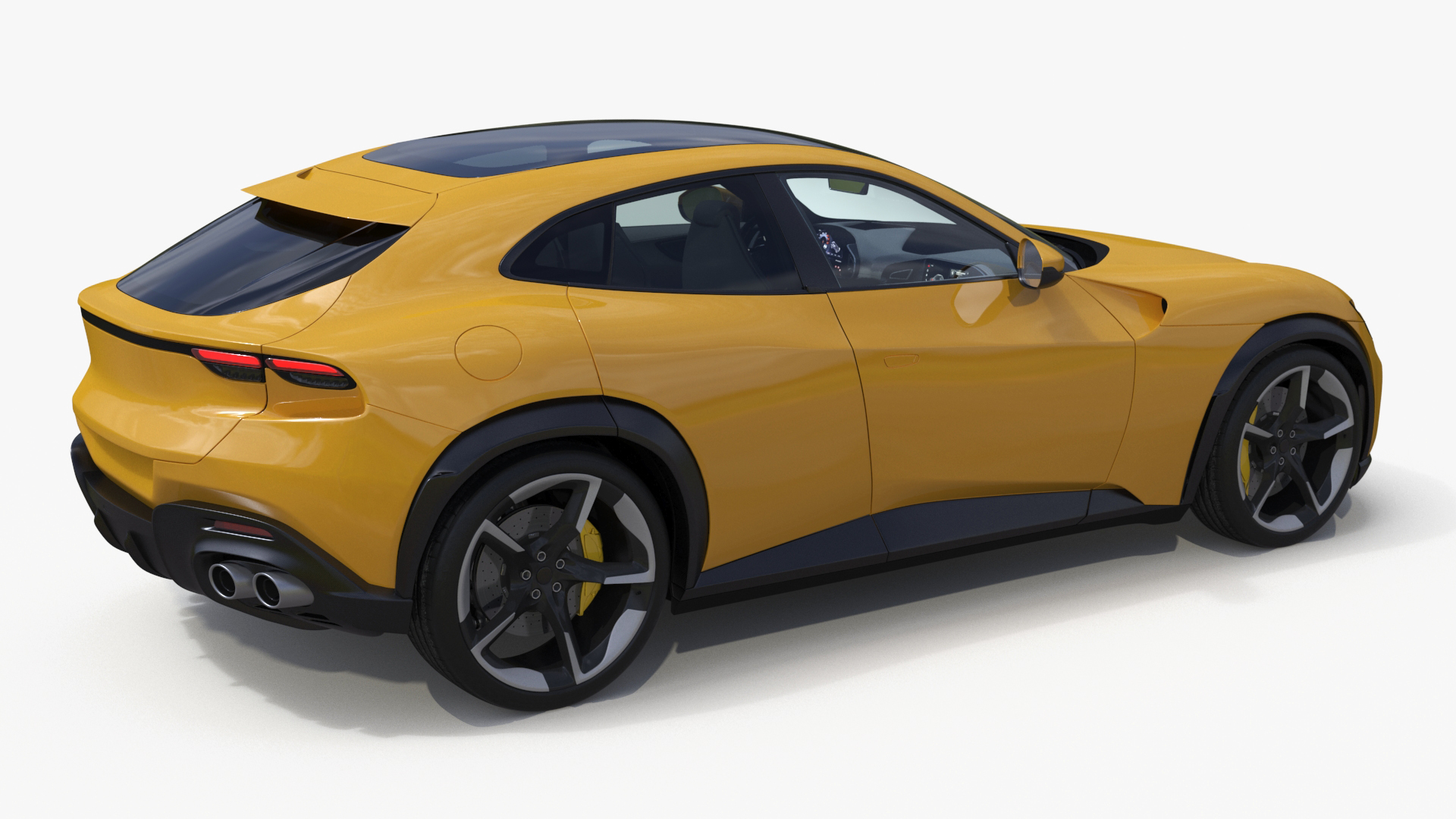 3D model Extreme Crossover Sports Car Yellow