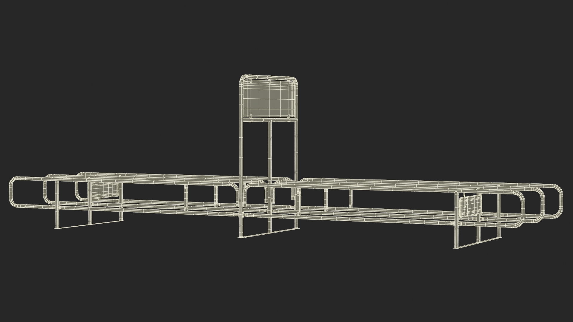 Shopping Cart Corral Bidirect 3D model