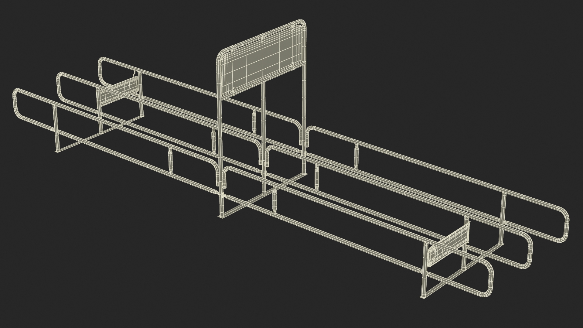 Shopping Cart Corral Bidirect 3D model
