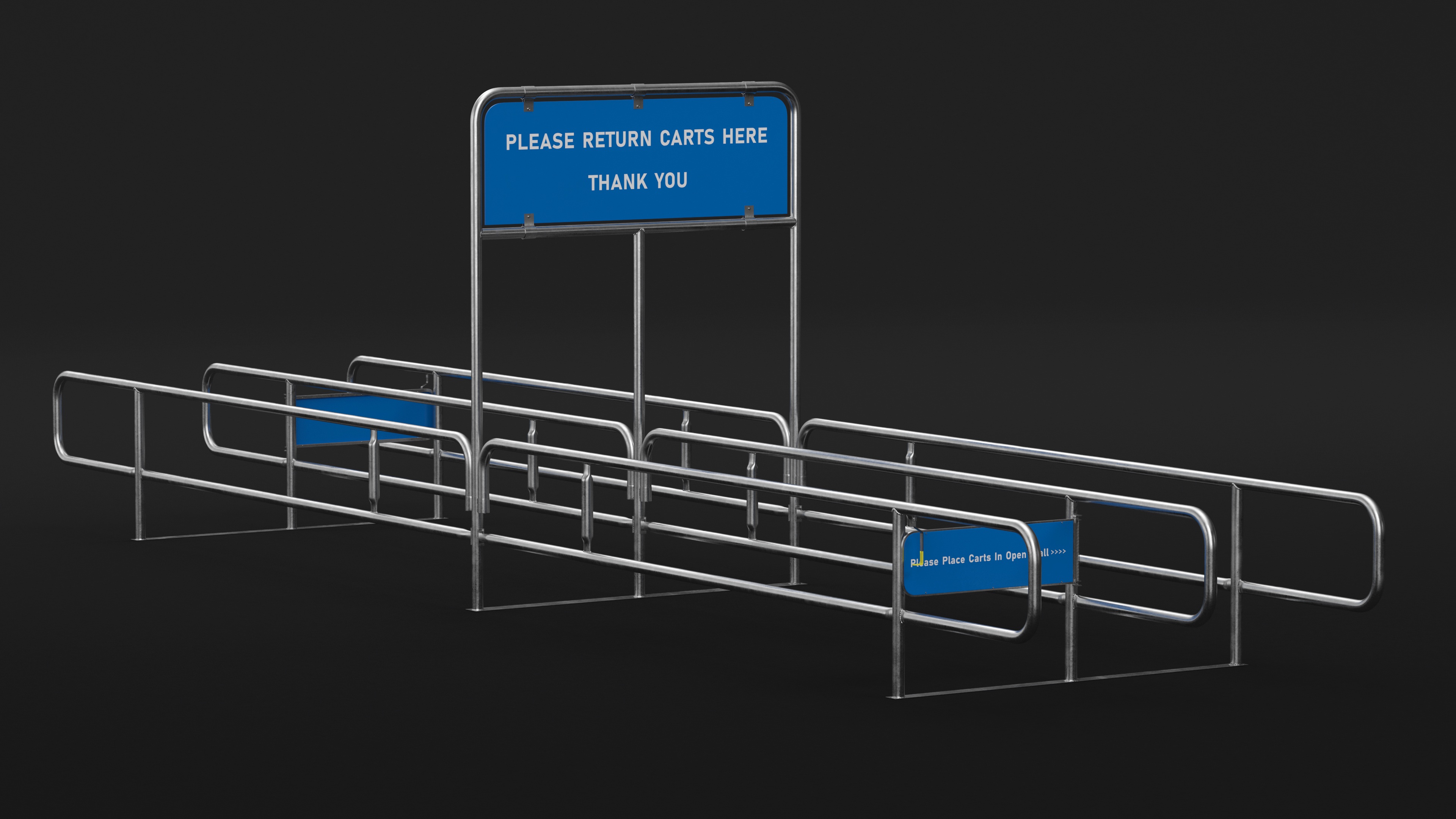 Shopping Cart Corral Bidirect 3D model