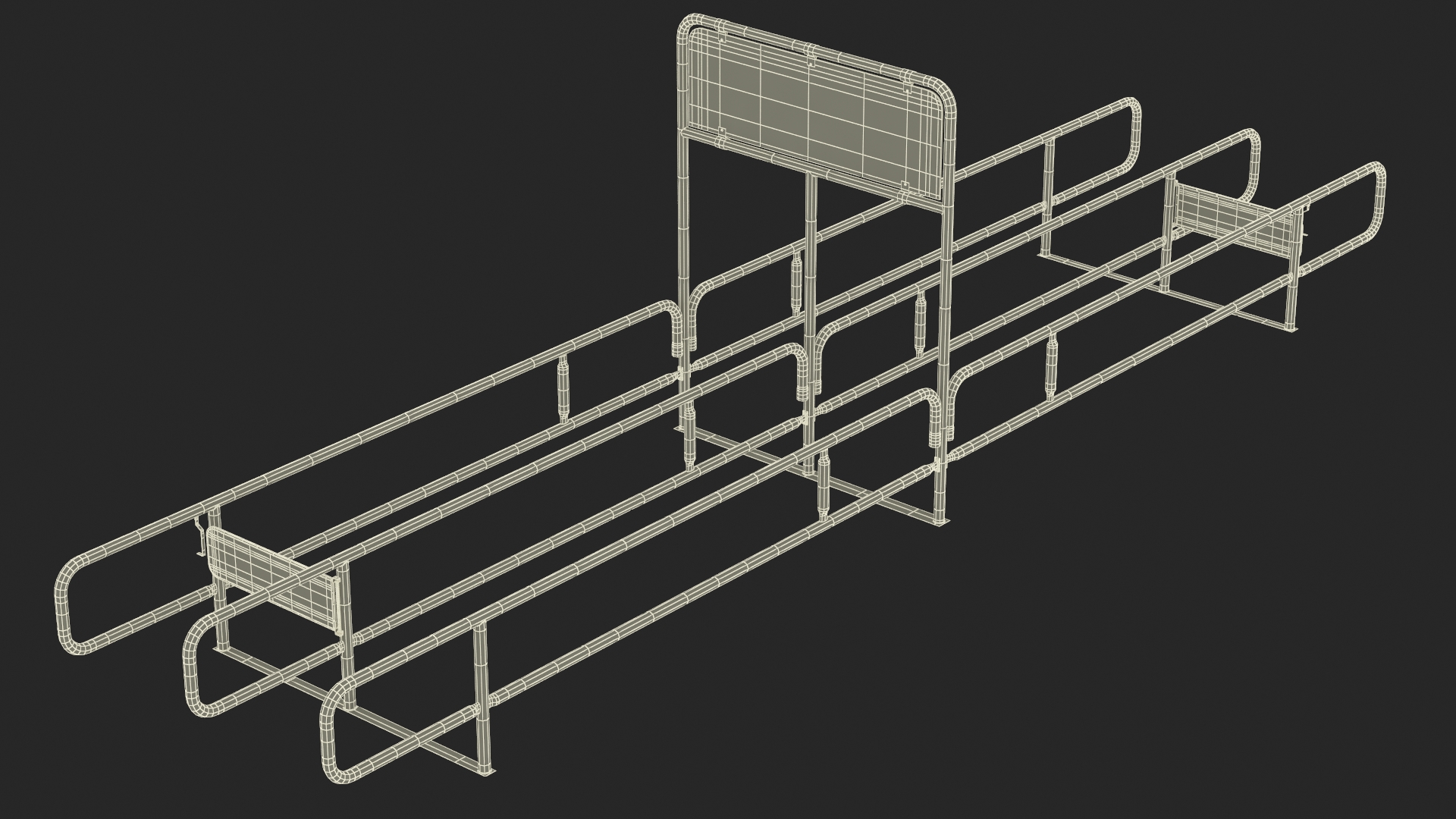 Shopping Cart Corral Bidirect 3D model
