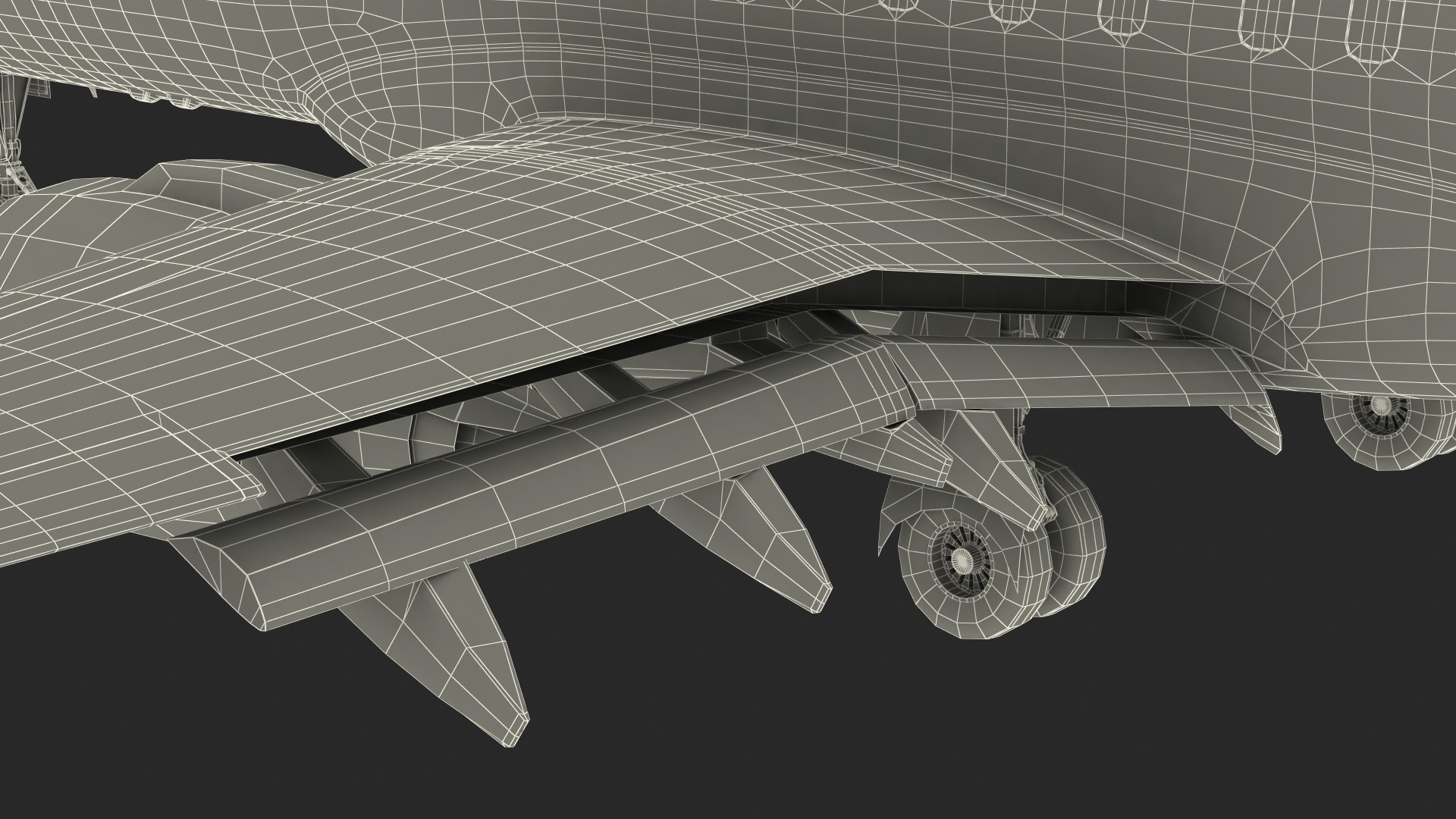 Regional Jet Rigged 3D model
