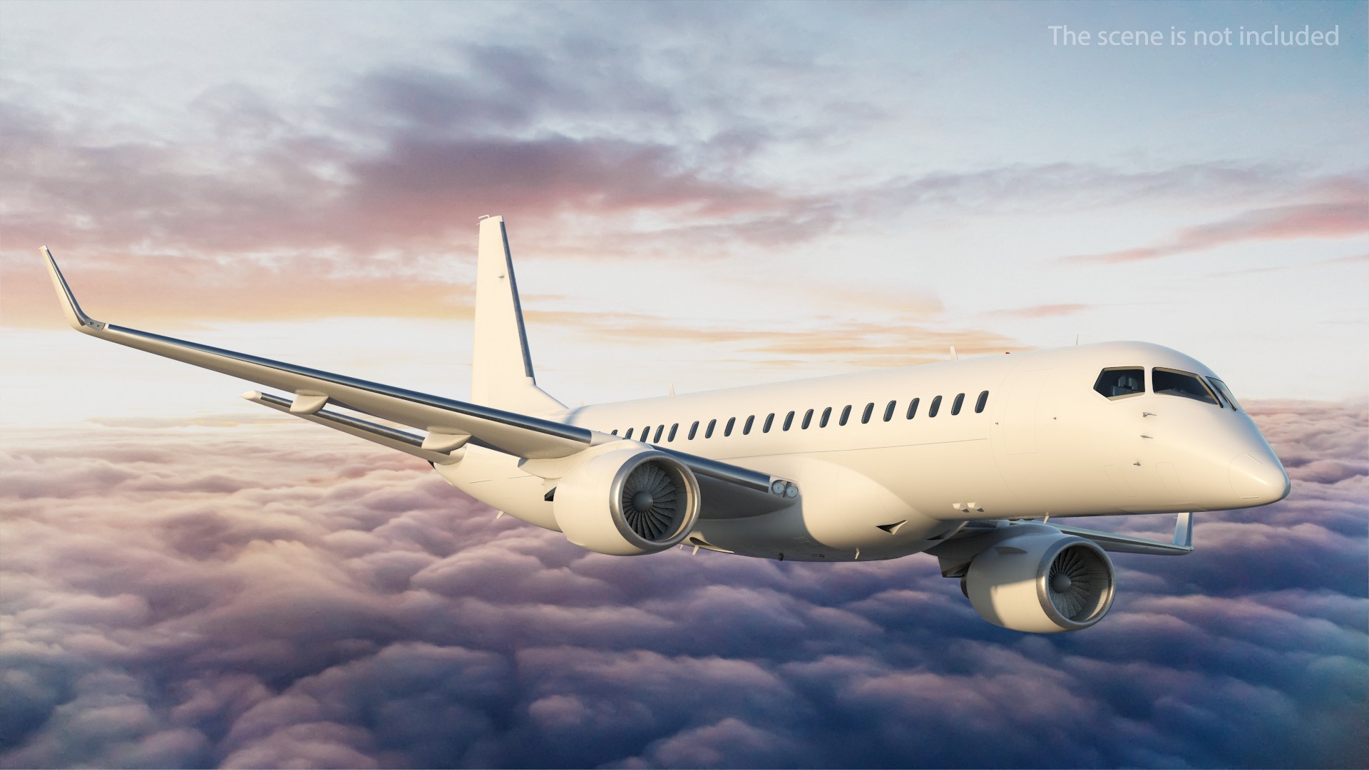 Regional Jet Rigged 3D model