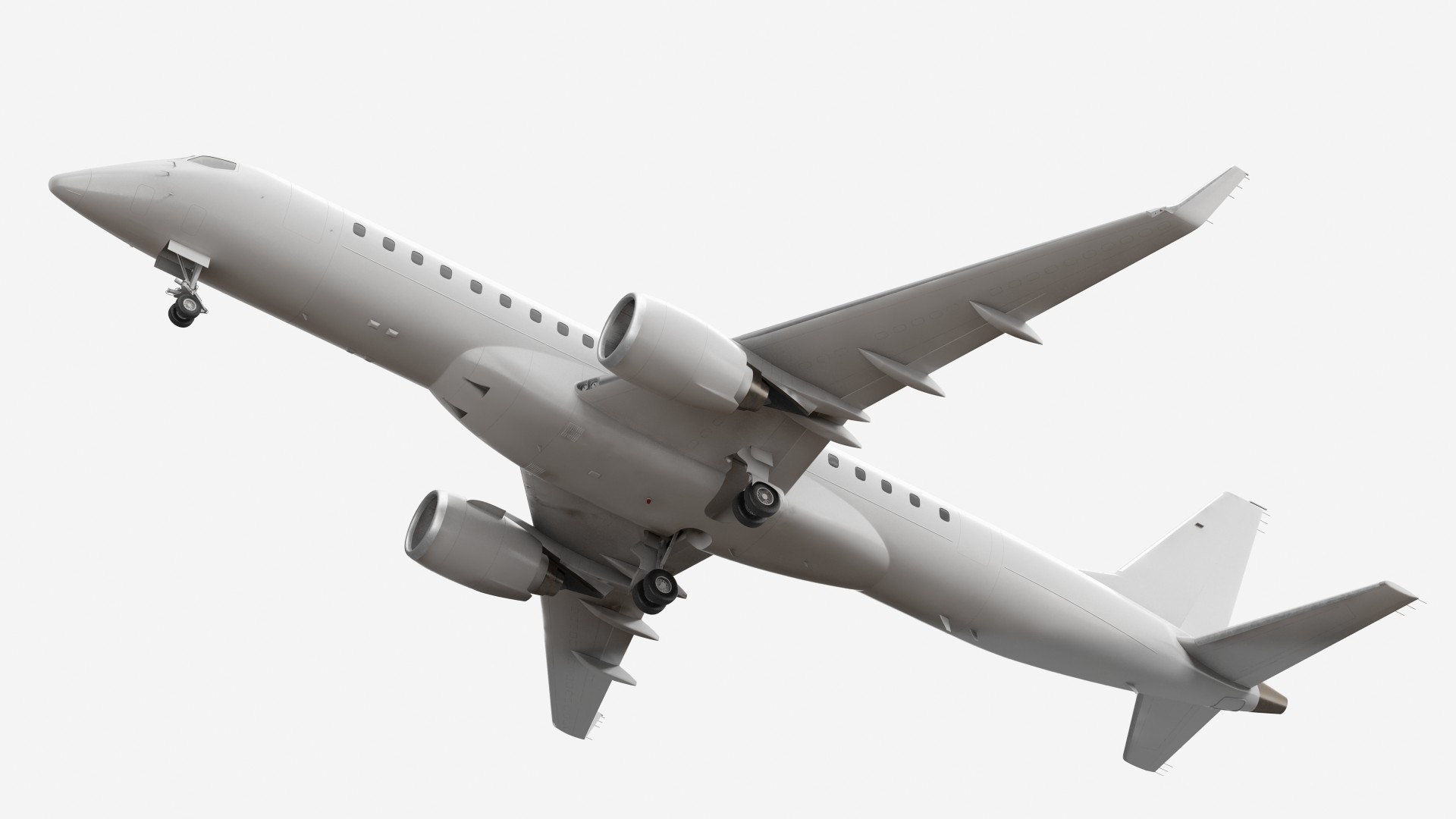 Regional Jet Rigged 3D model