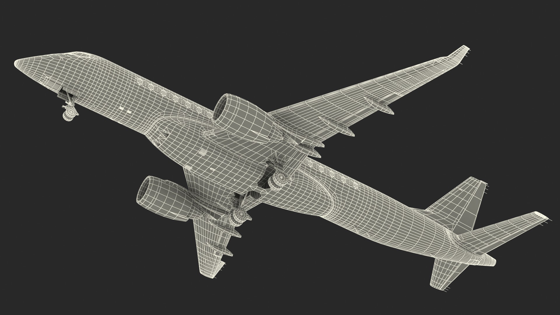 Regional Jet Rigged 3D model