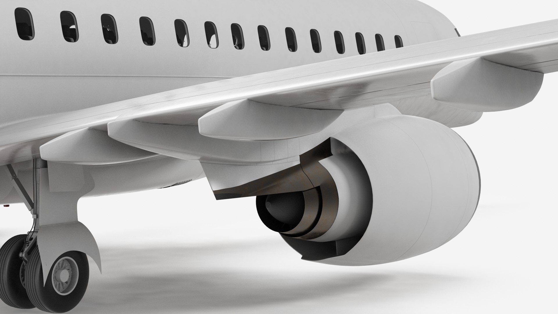 Regional Jet Rigged 3D model