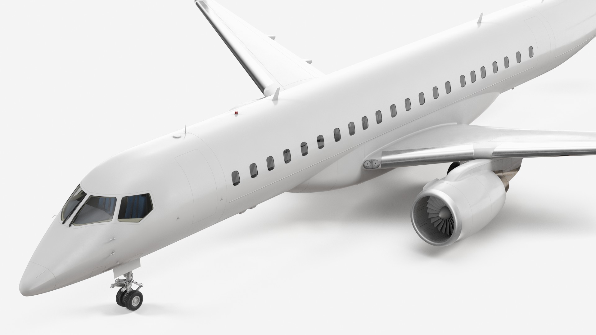 Regional Jet Rigged 3D model