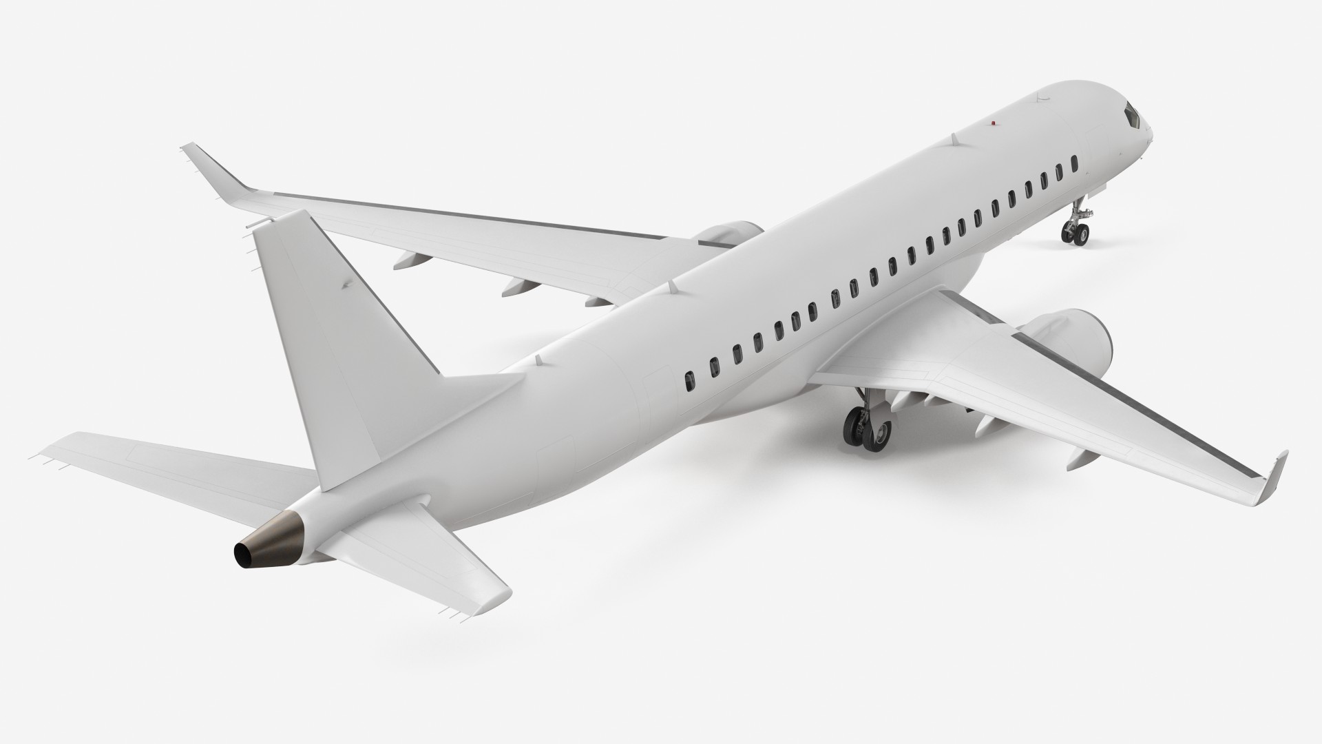 Regional Jet Rigged 3D model