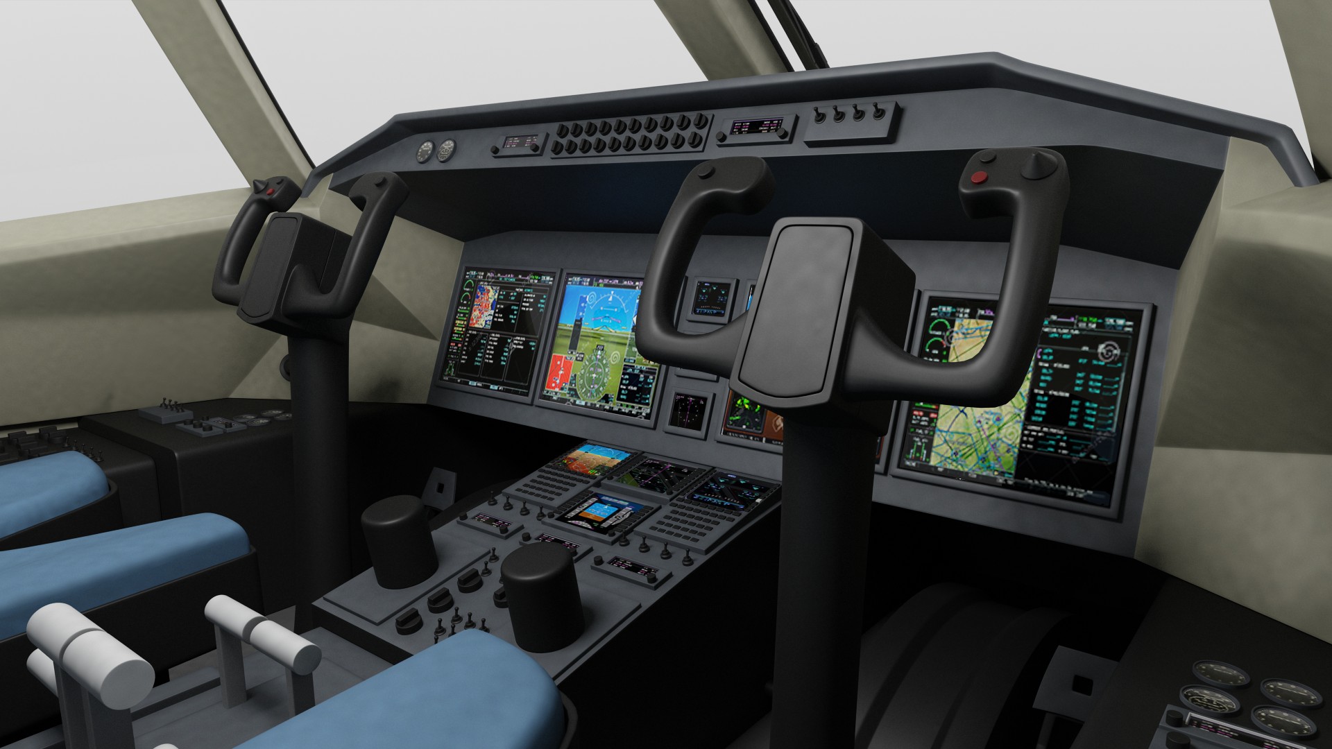 Regional Jet Rigged 3D model