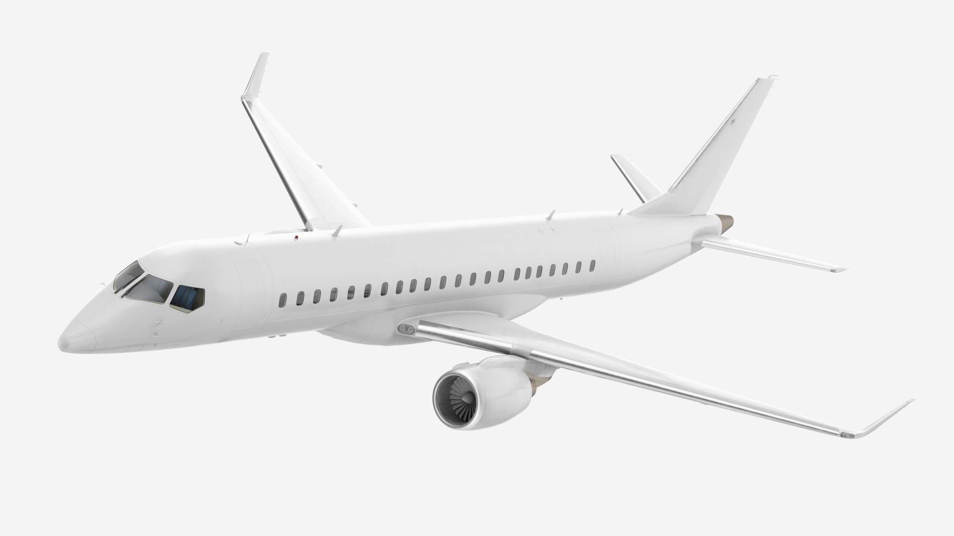 Regional Jet Rigged 3D model