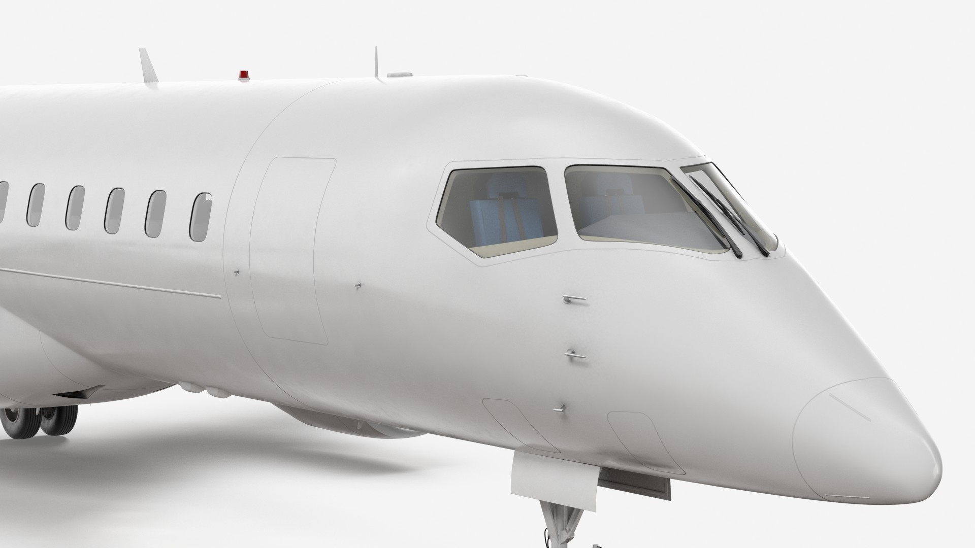 Regional Jet Rigged 3D model