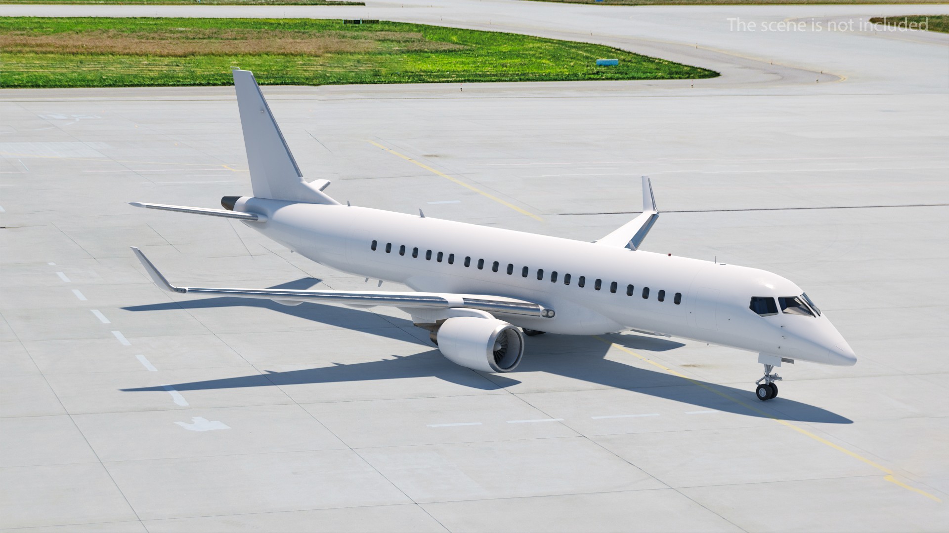 Regional Jet Rigged 3D model