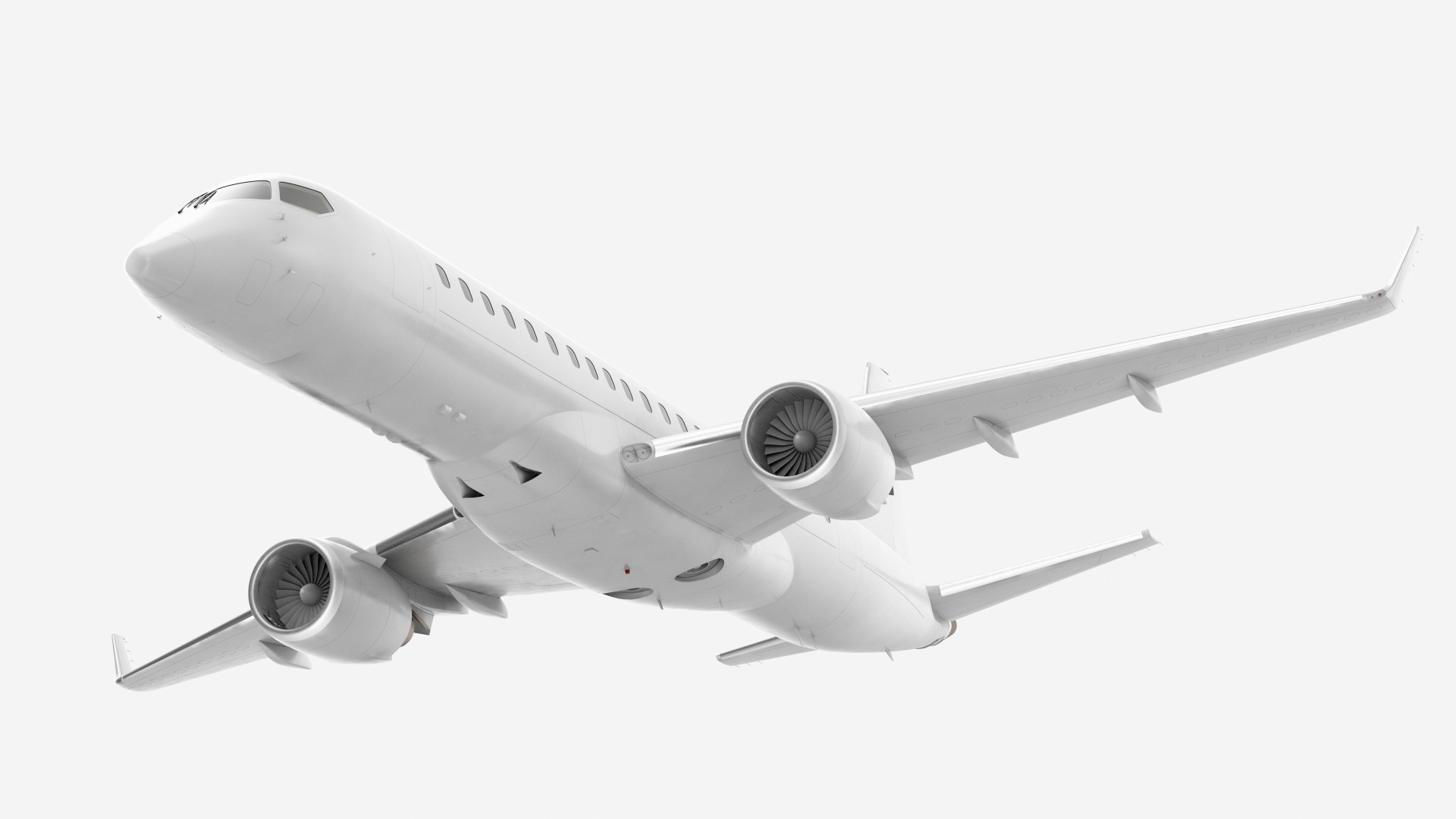 Regional Jet Rigged 3D model