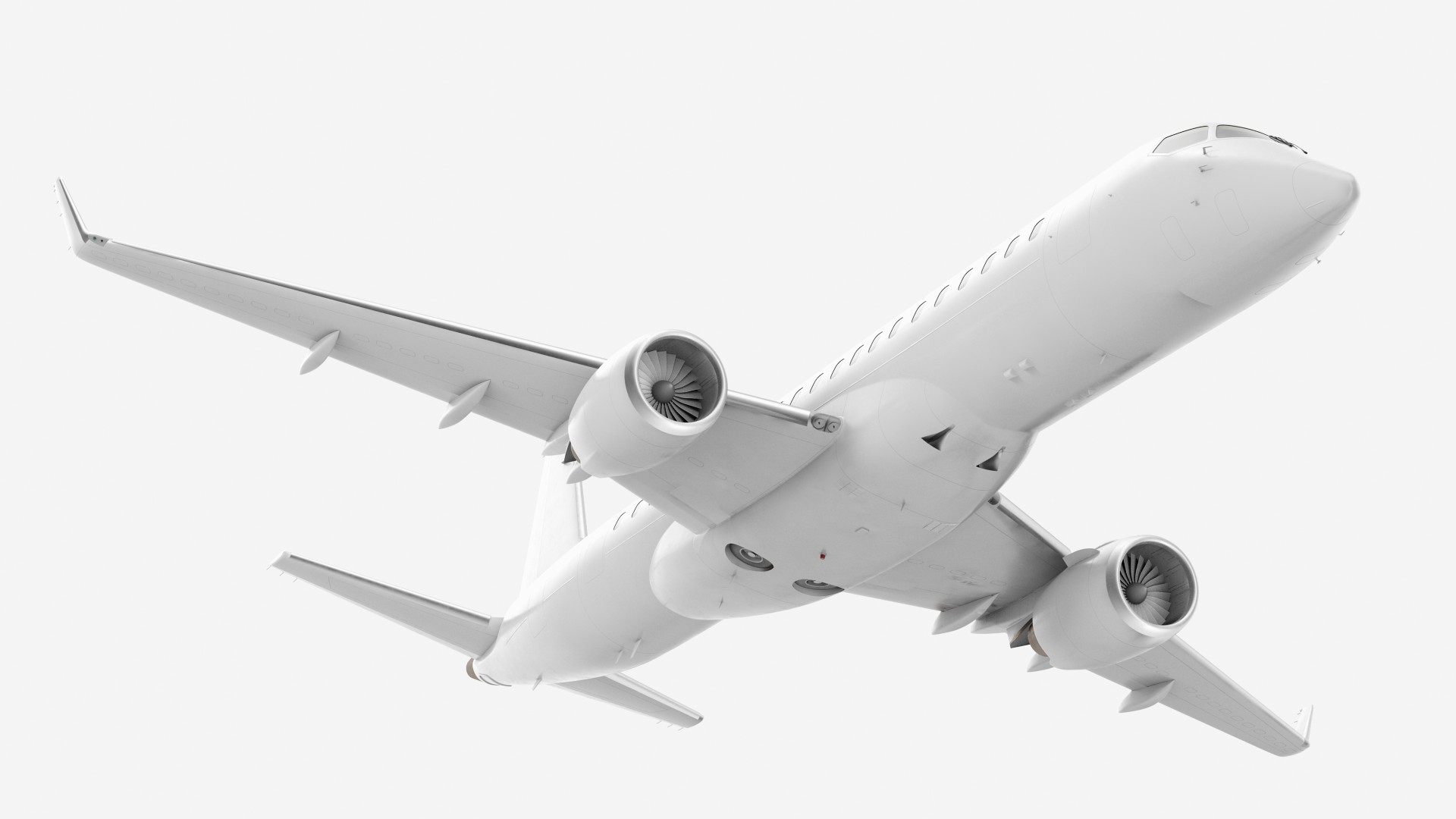 Regional Jet Rigged 3D model