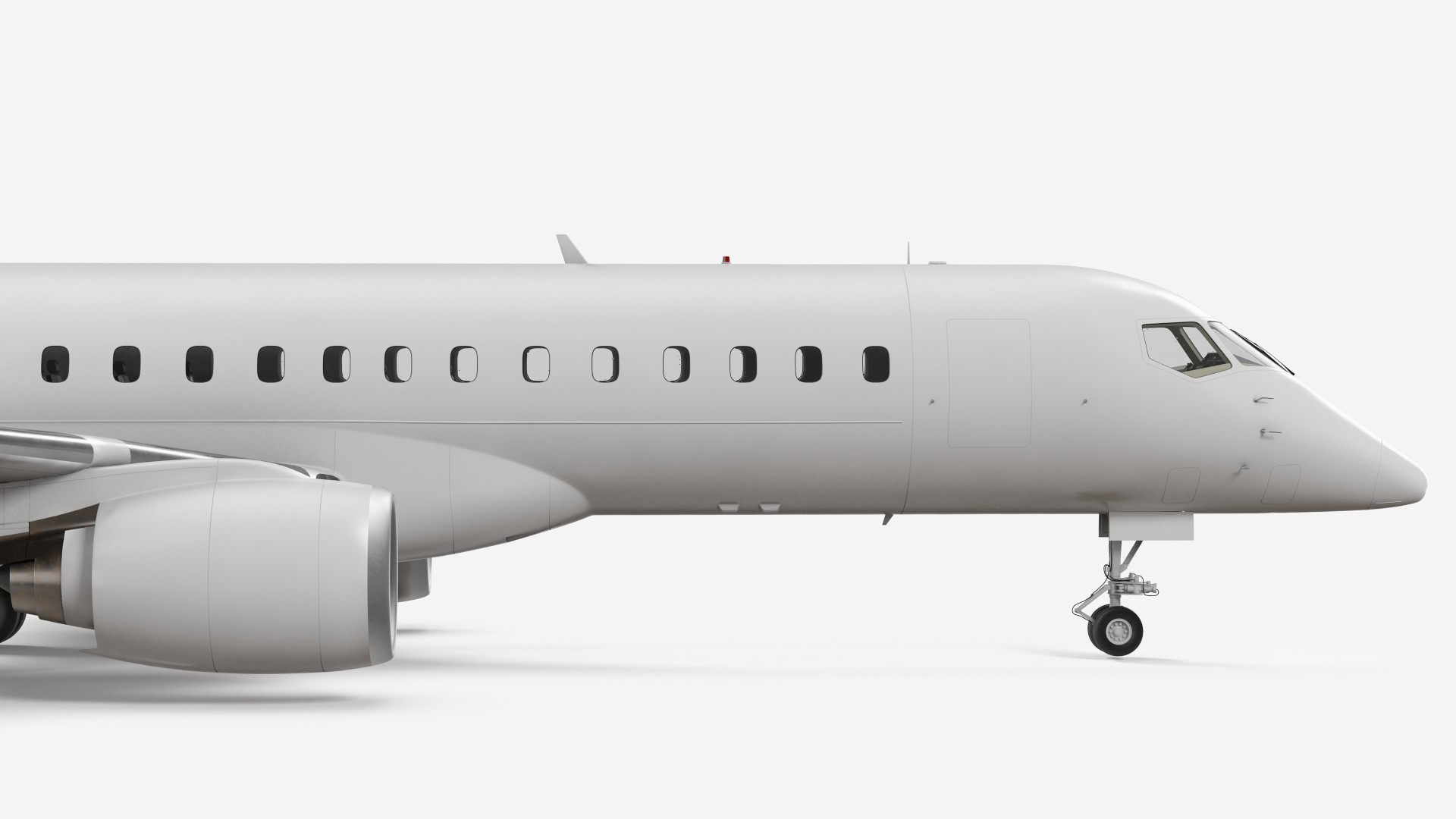 Regional Jet Rigged 3D model