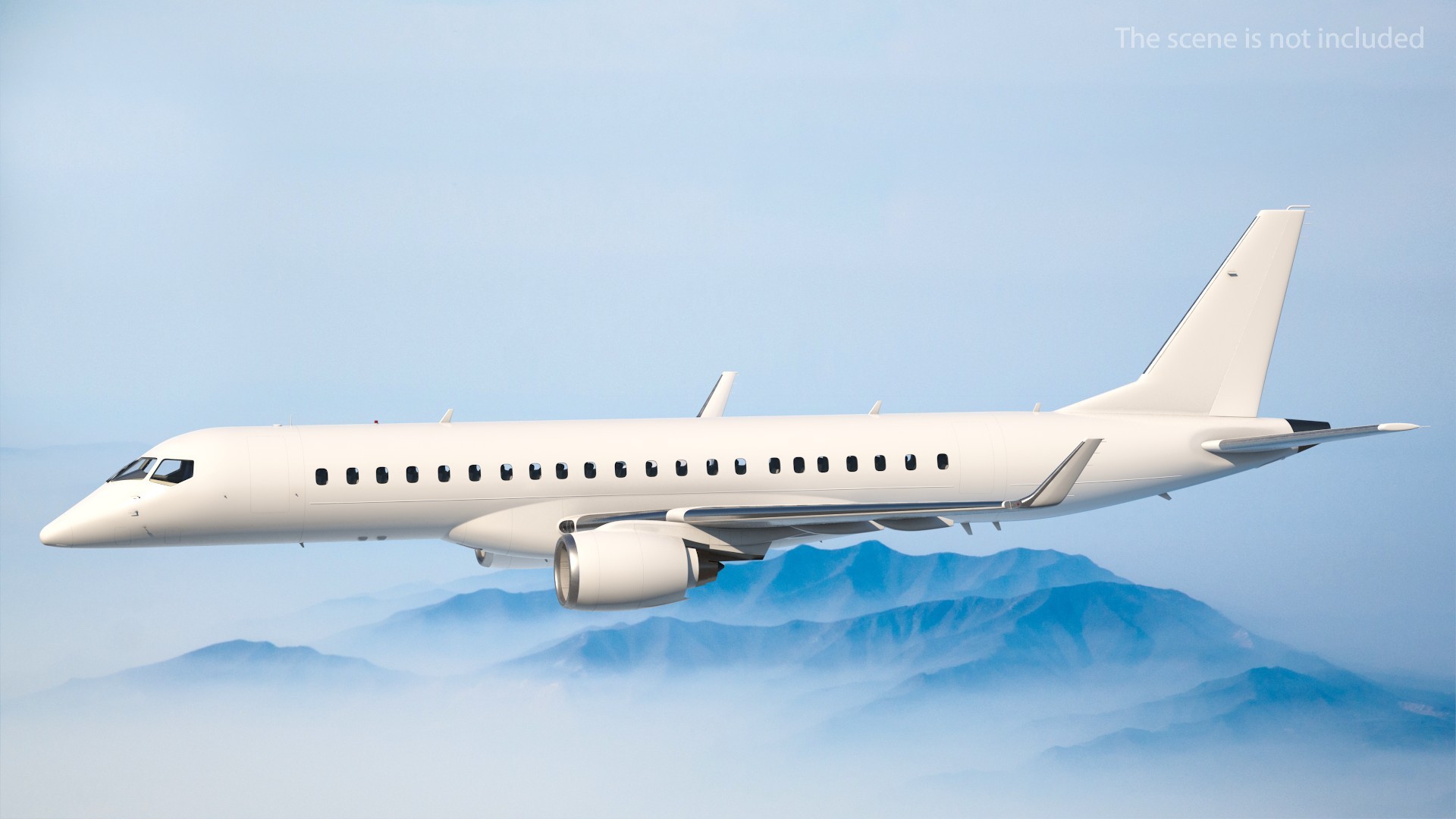Regional Jet Rigged 3D model