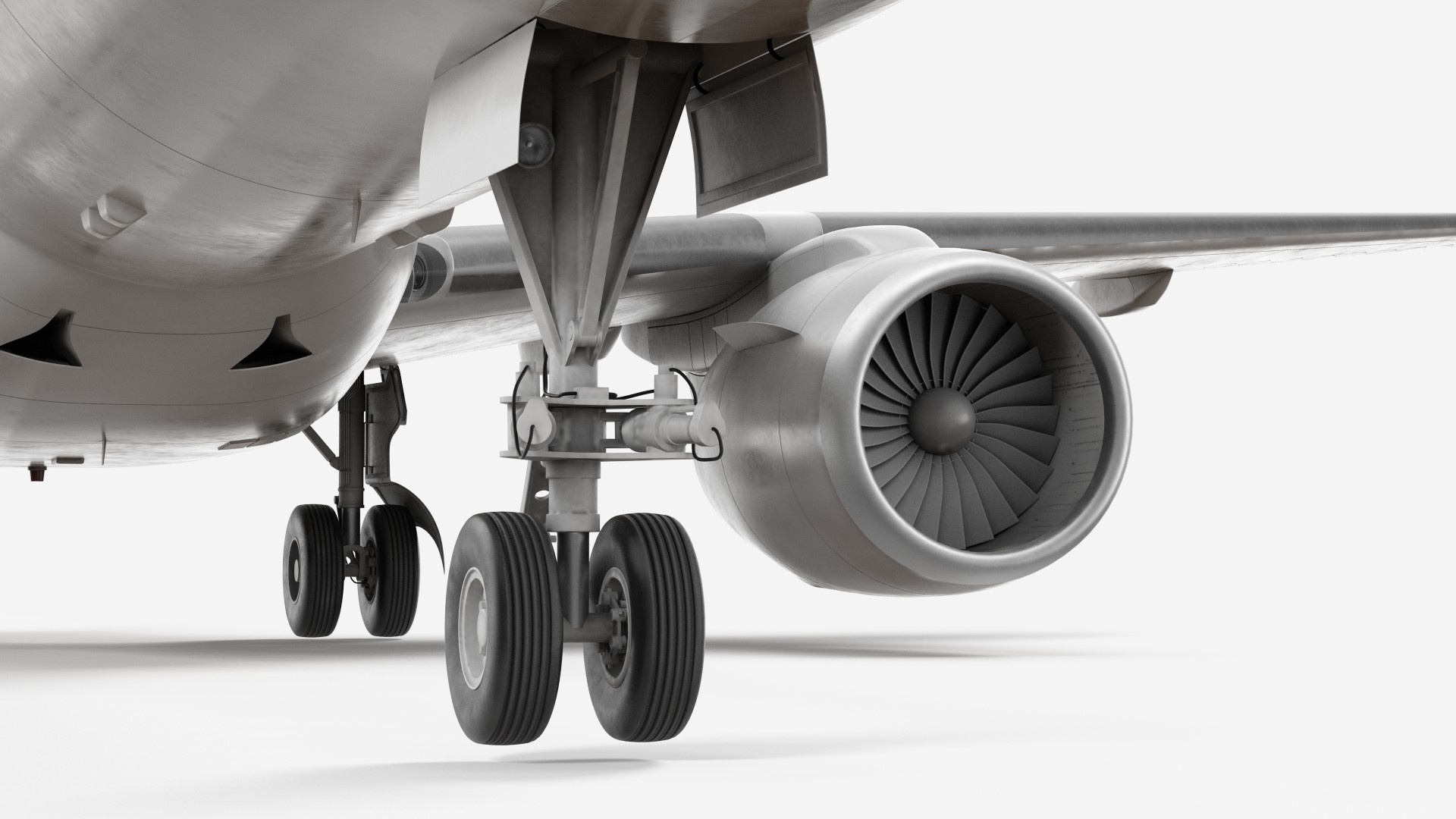 Regional Jet Rigged 3D model