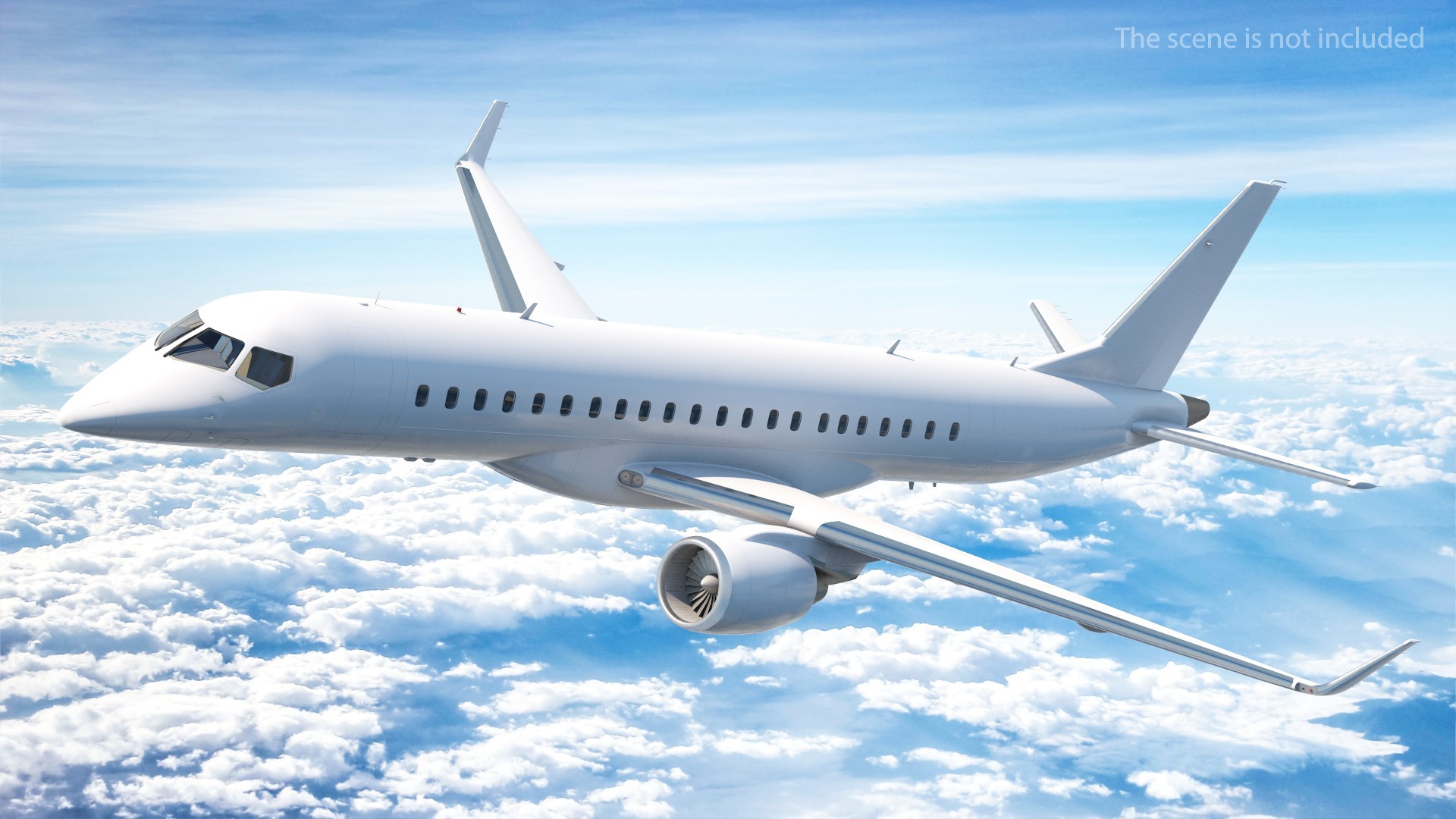 Regional Jet Rigged 3D model