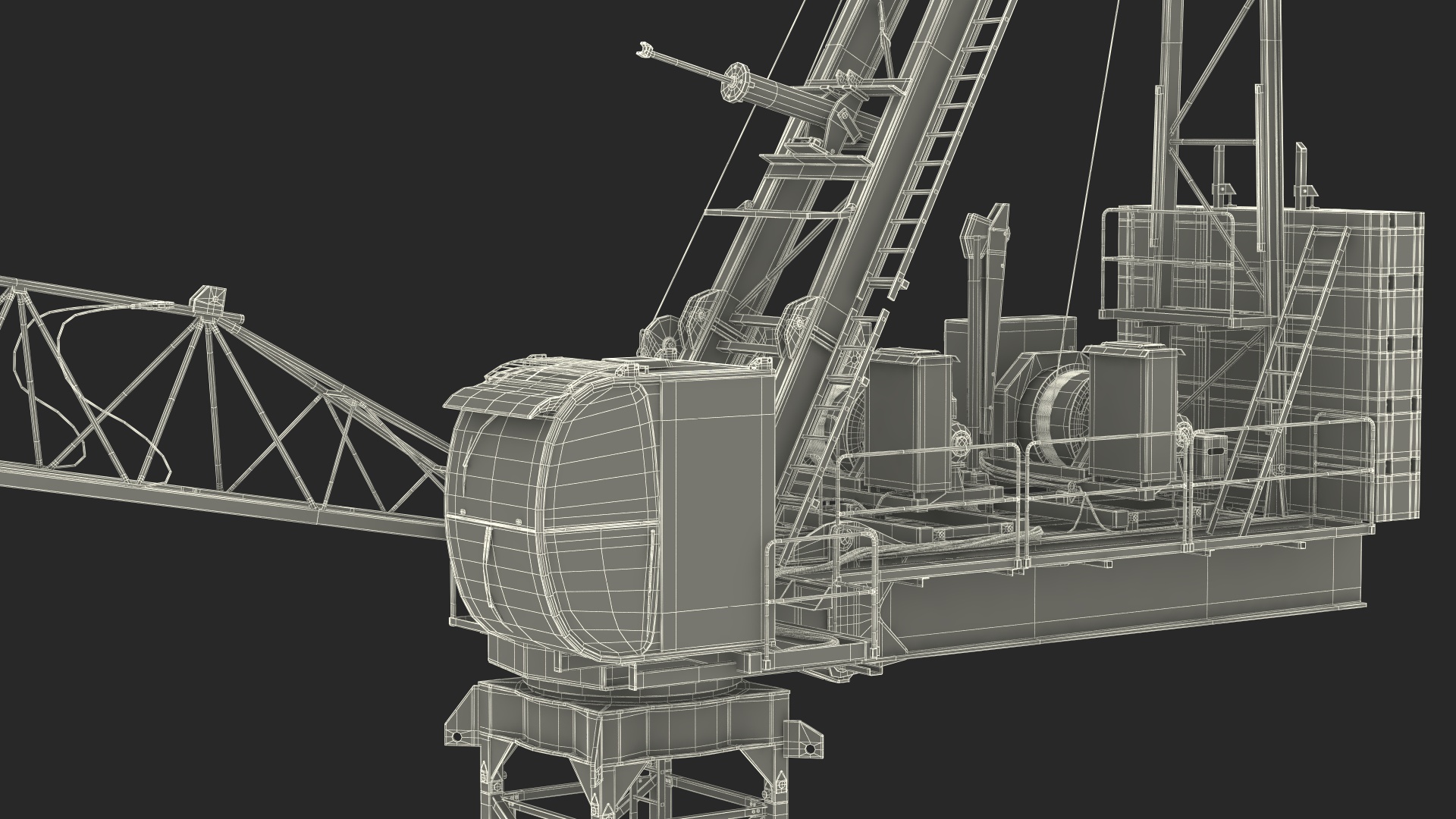 Construction Tower Crane 3D model