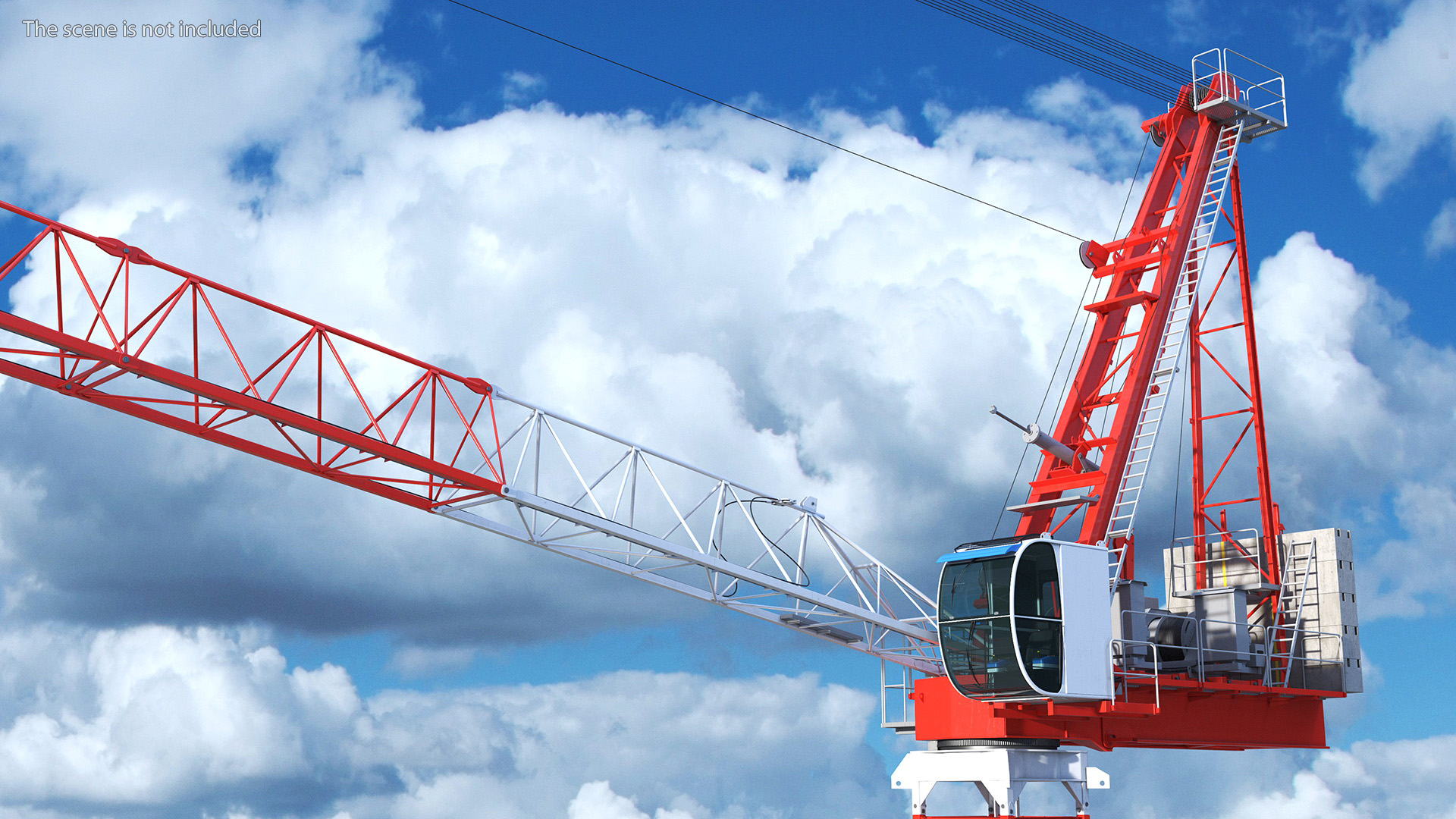 Construction Tower Crane 3D model