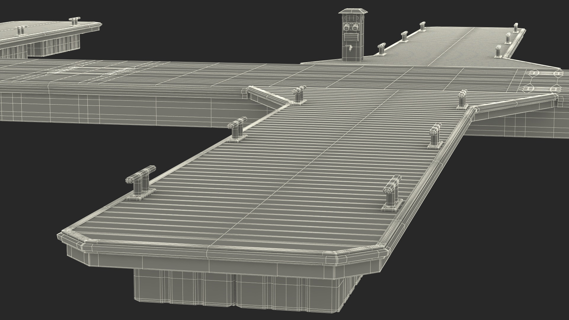 3D model Yacht Pier