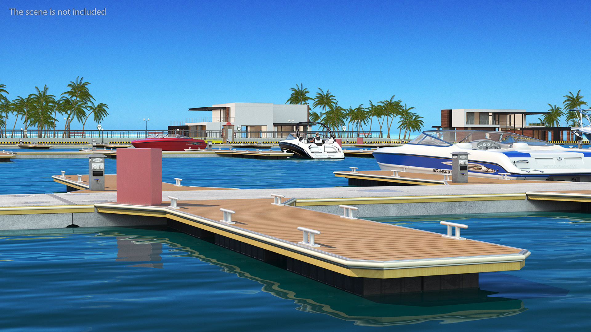 3D model Yacht Pier