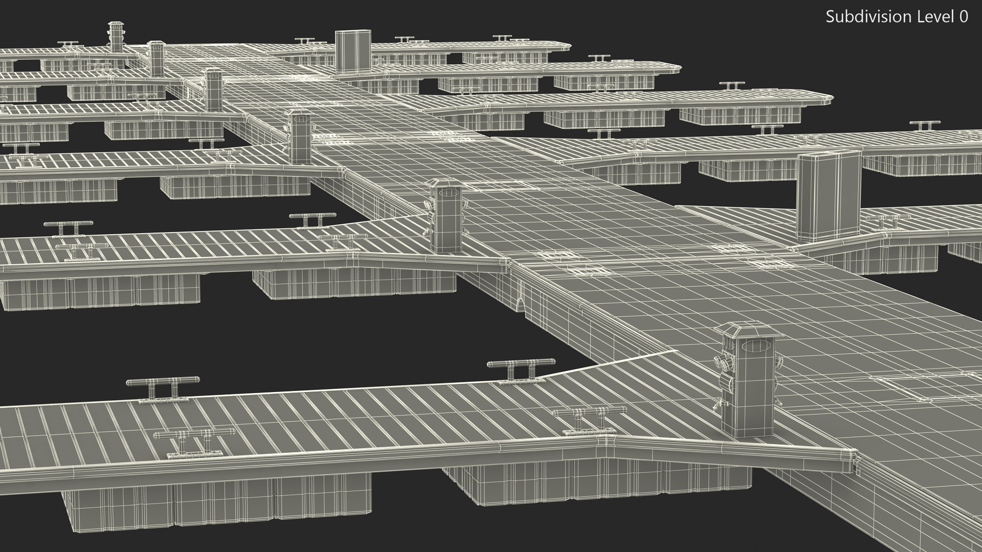 3D model Yacht Pier