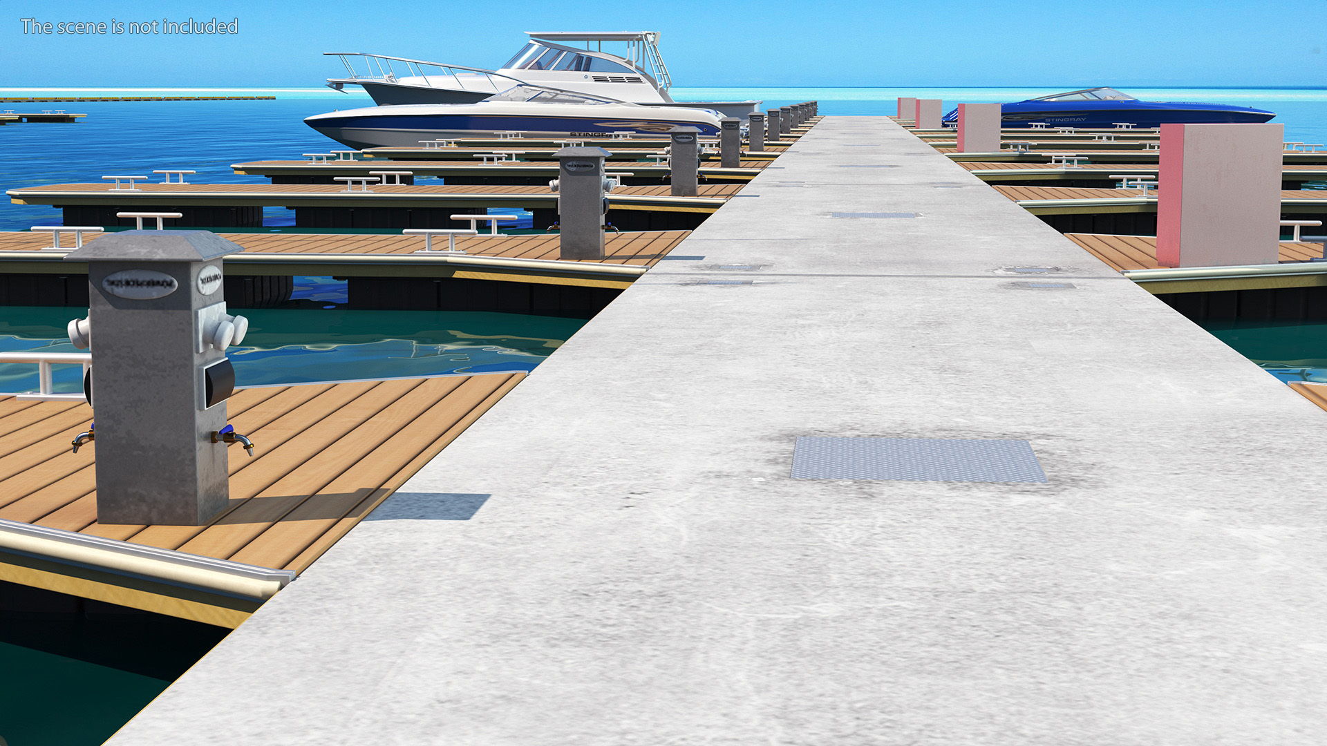 3D model Yacht Pier