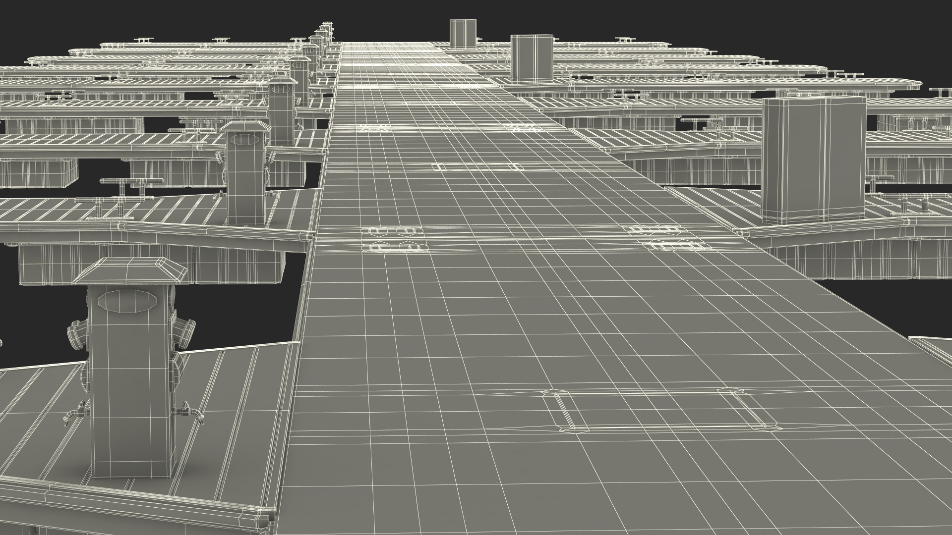 3D model Yacht Pier