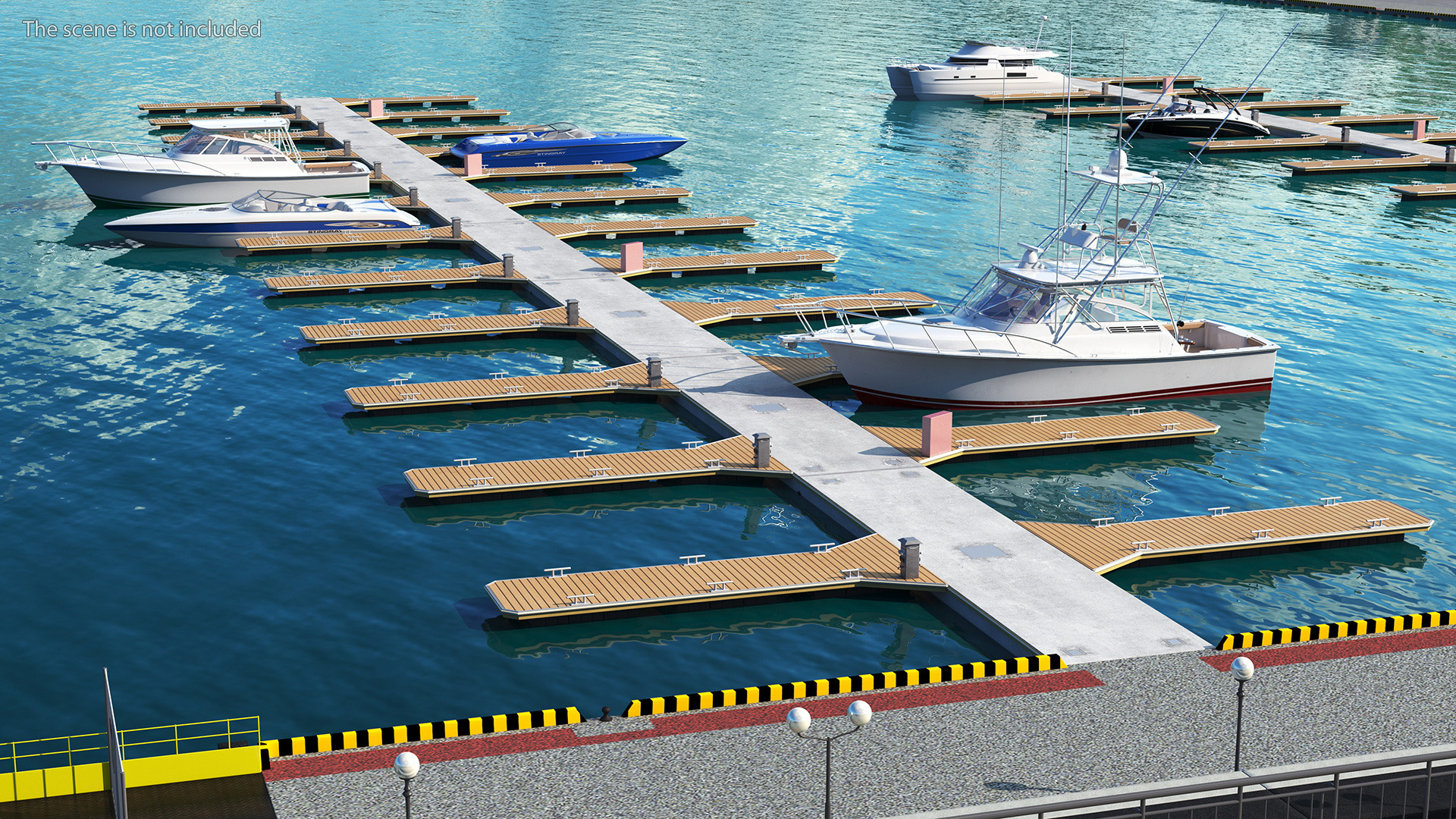 3D model Yacht Pier