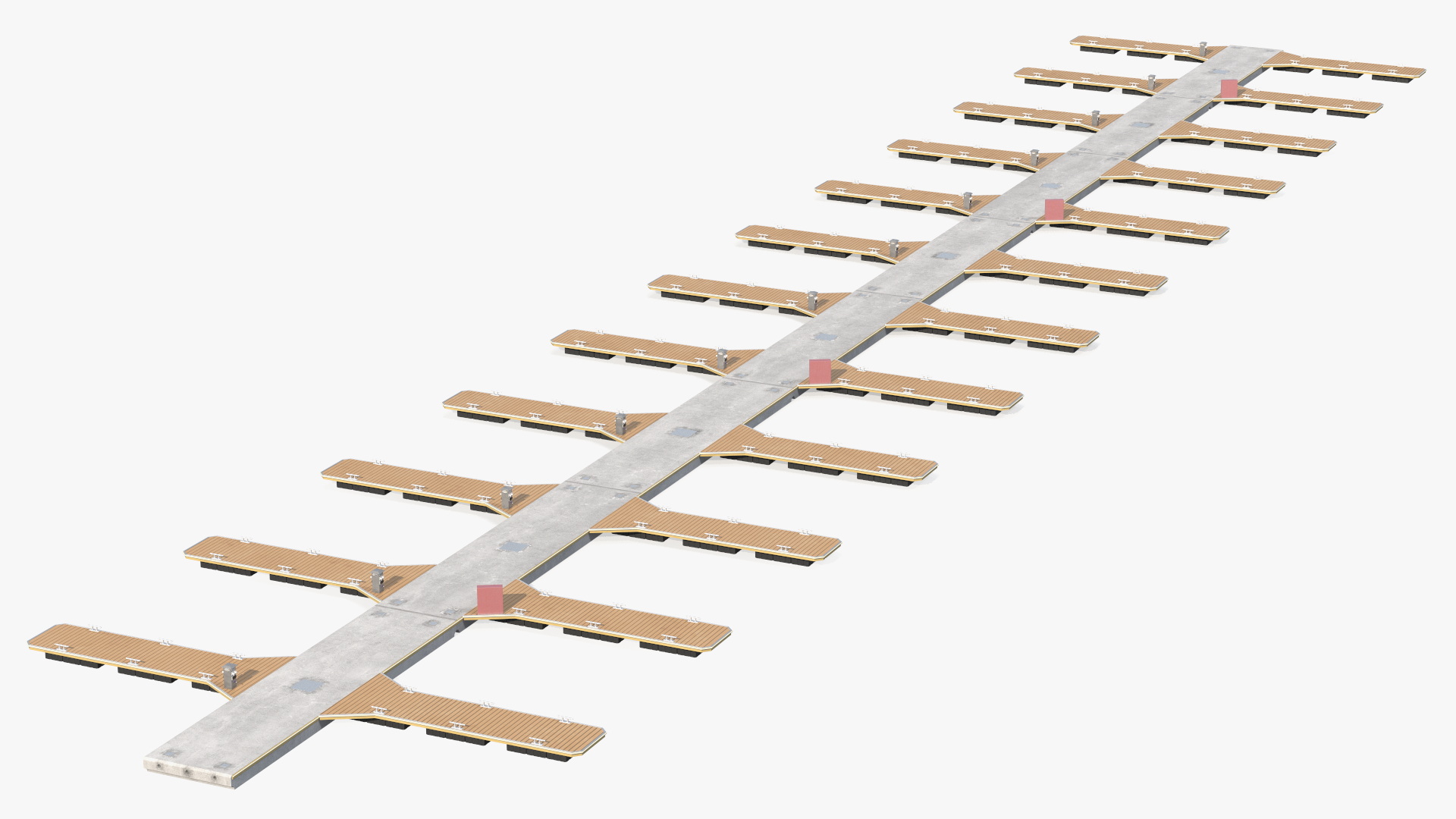 3D model Yacht Pier